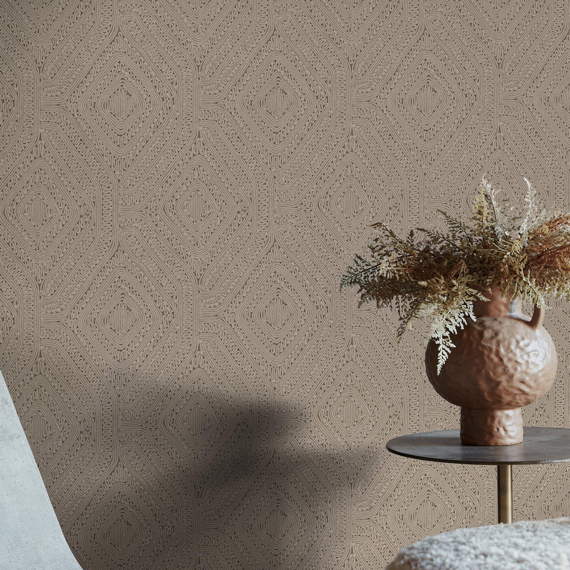 Fawn - Abigail Ahern - Abigail Ahern Artisan Weave Fawn Wallpaper - 5