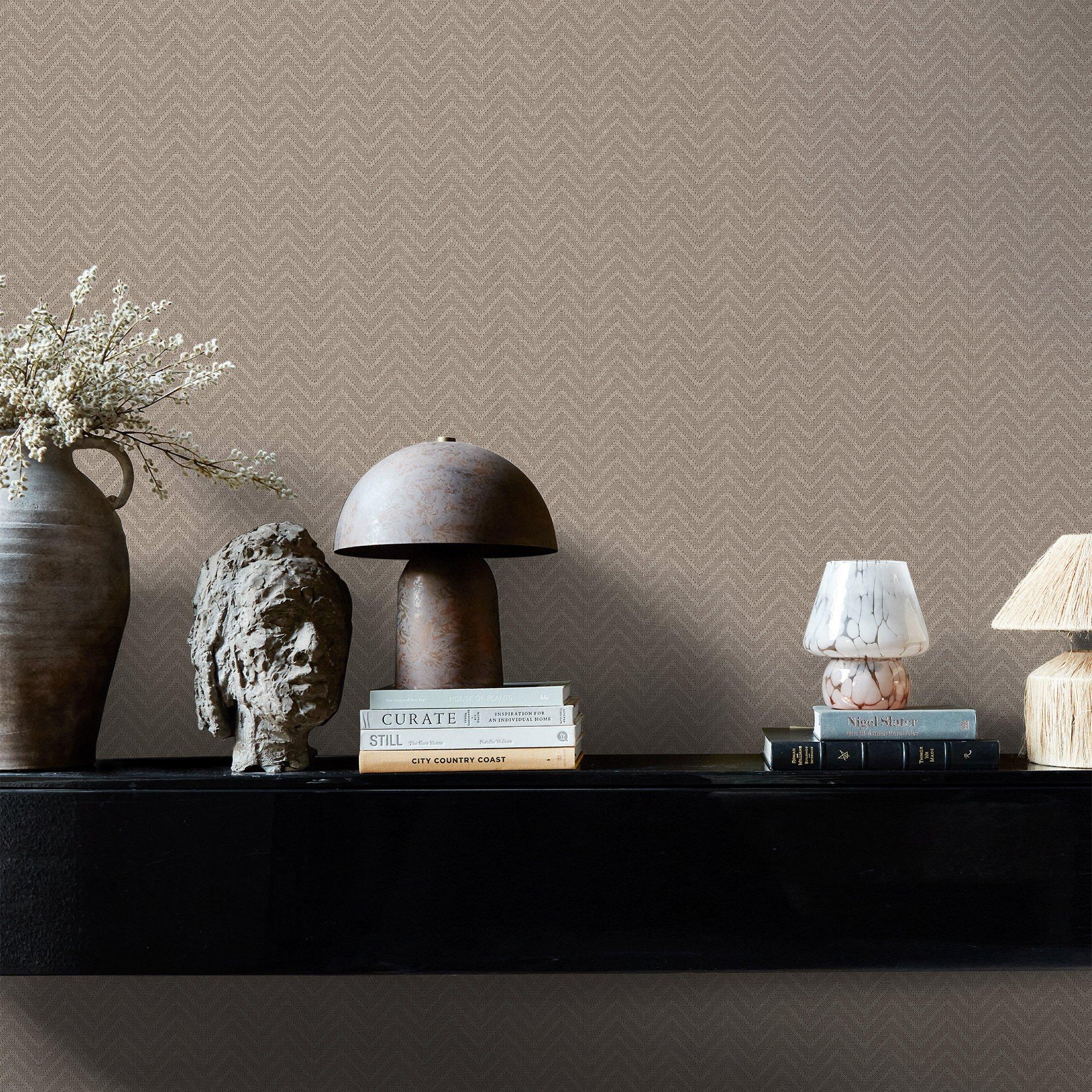 Praline - Abigail Ahern - Abigail Ahern Weave Praline Wallpaper - 5