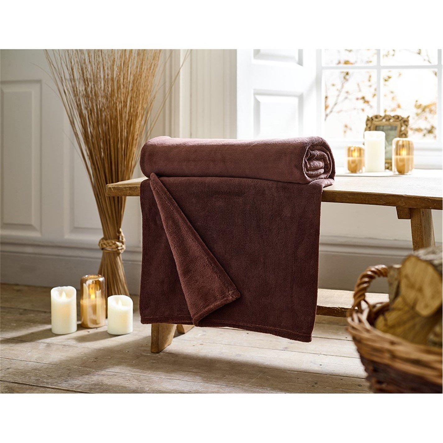 Deyongs  Snuggle Throw - 140X180cm - Cocoa
