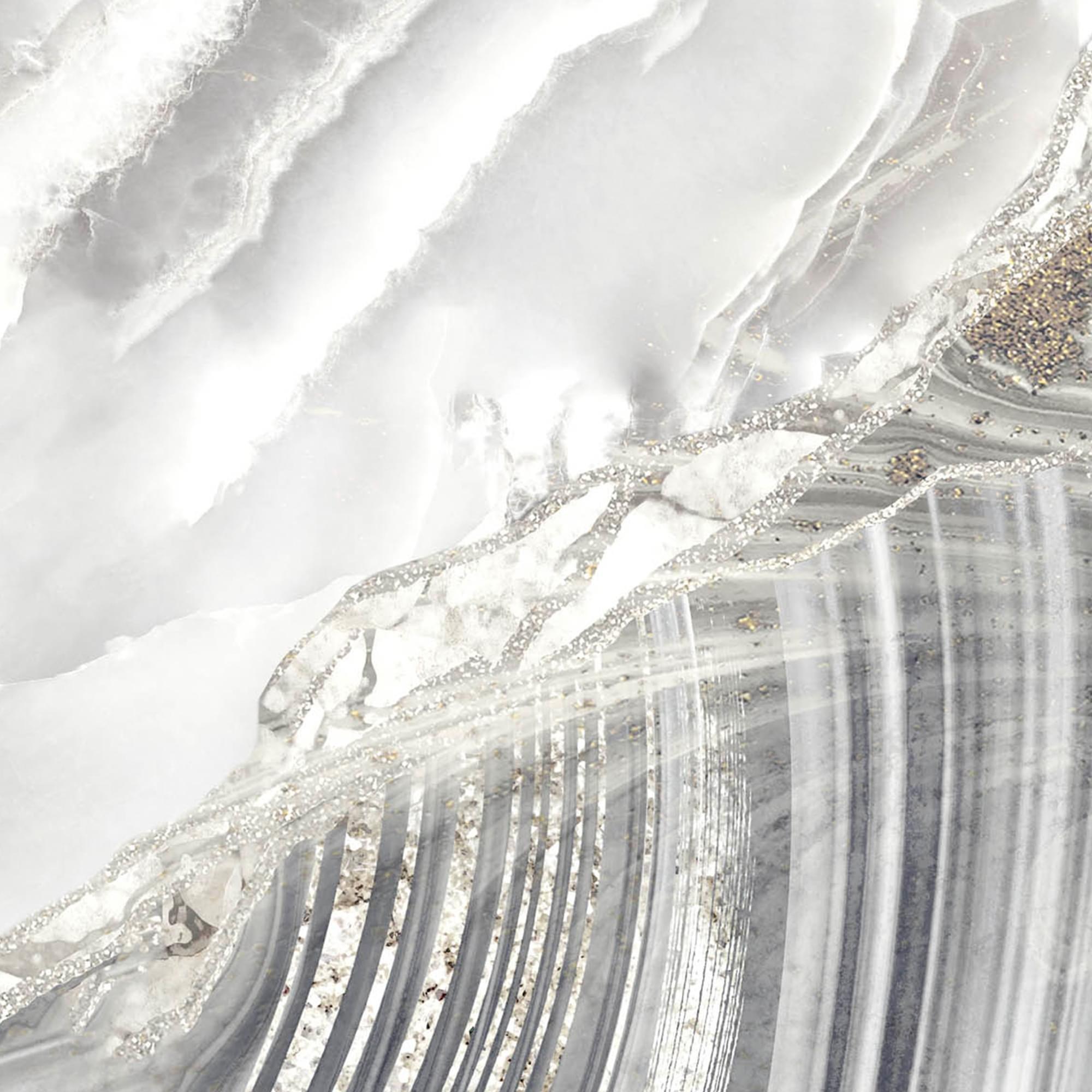 Gold - Fresco - Fresco Agate Marbled Plain Grey Gold Wallpaper - 4