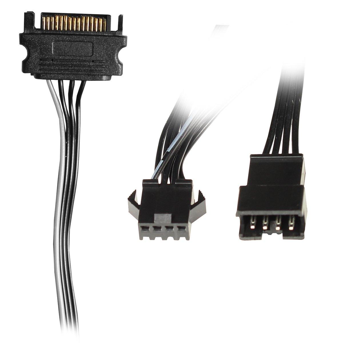 Black - CiT - Galaxy Mid Tower ATX Gaming PC Case with LED Strip + Fan - Black - 13