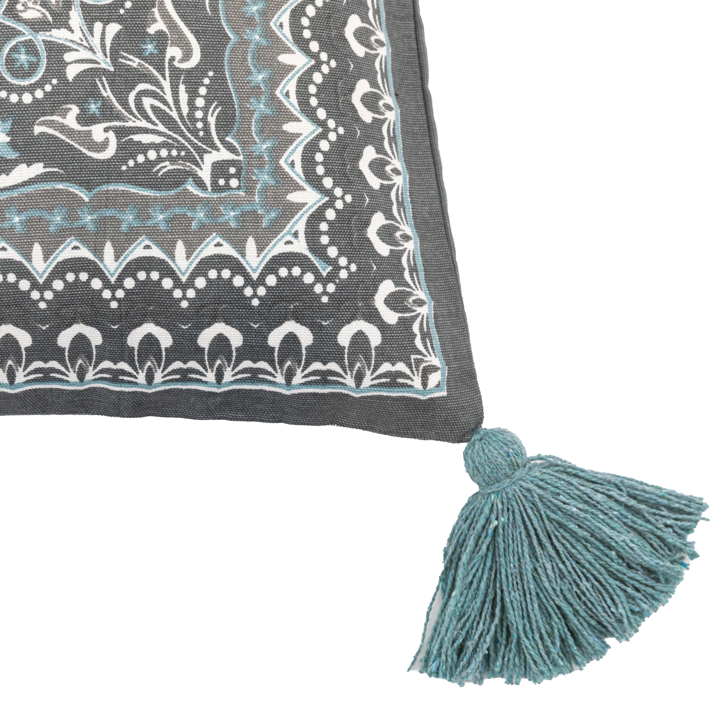 Blue - Gallery - Tijuana Cotton Cushion Cover - 2