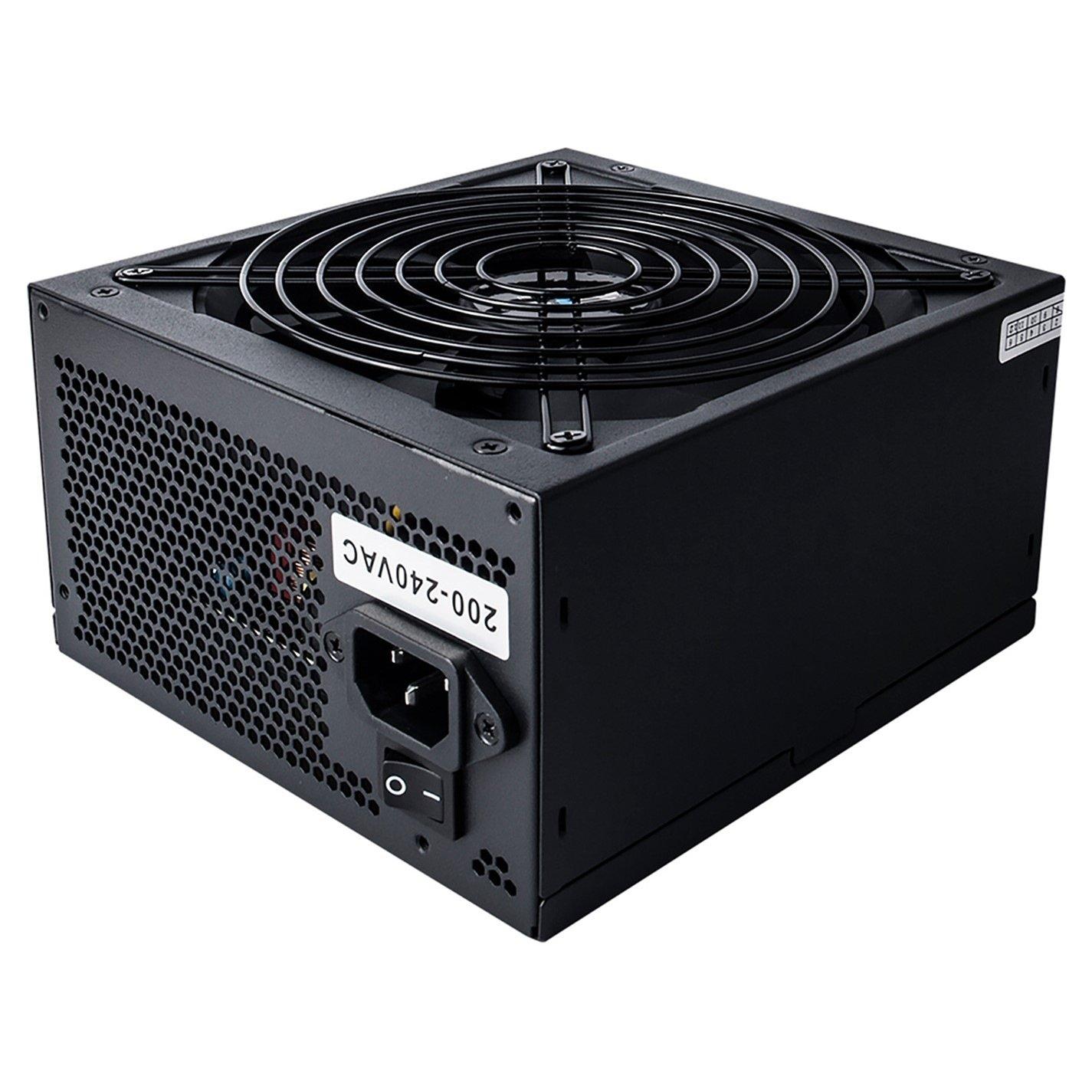 Bronze Noir - CiT - FX Pro 600w ATX Power Supply Unit APFC 80 Plus Bronze - with 14cm Fan - 2