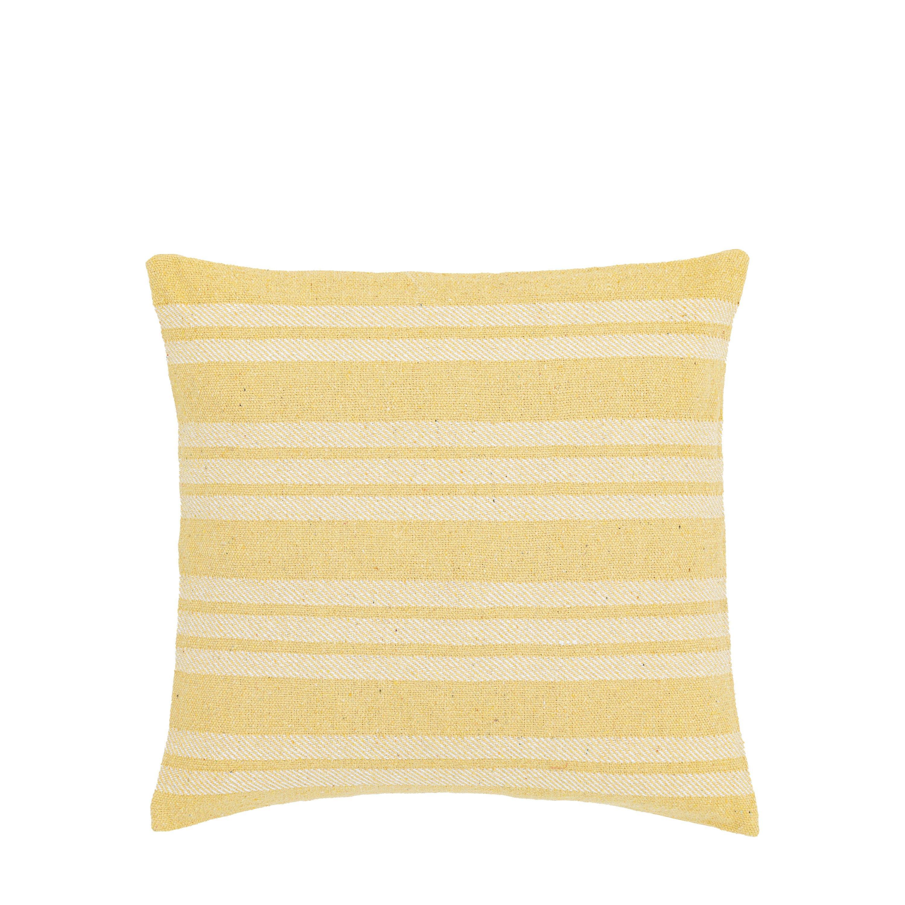 Gallery Merida Cotton Cushion Cover In Lemon