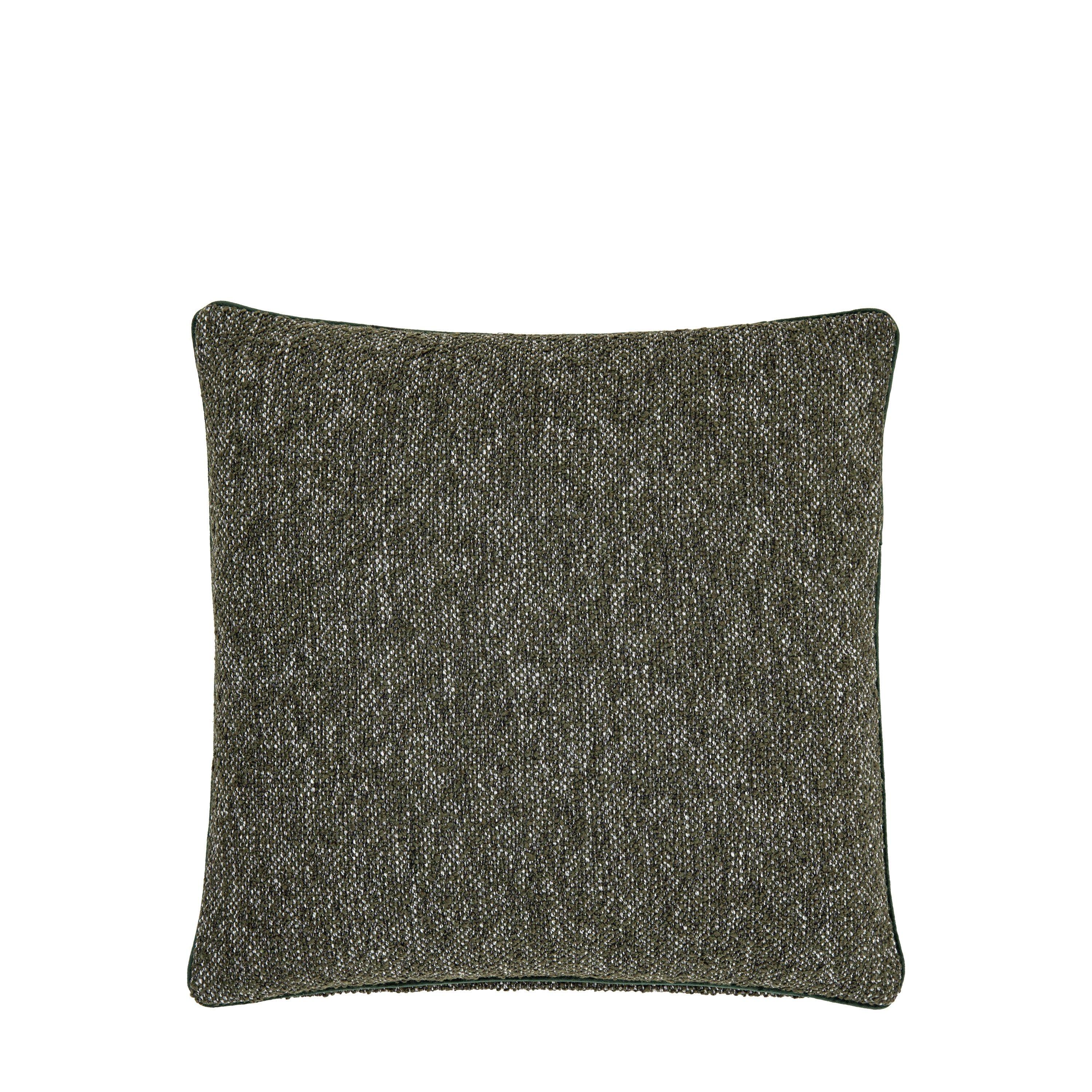 Gallery  Bouclé Natural Cushion Cover - Olive - 50x50cm