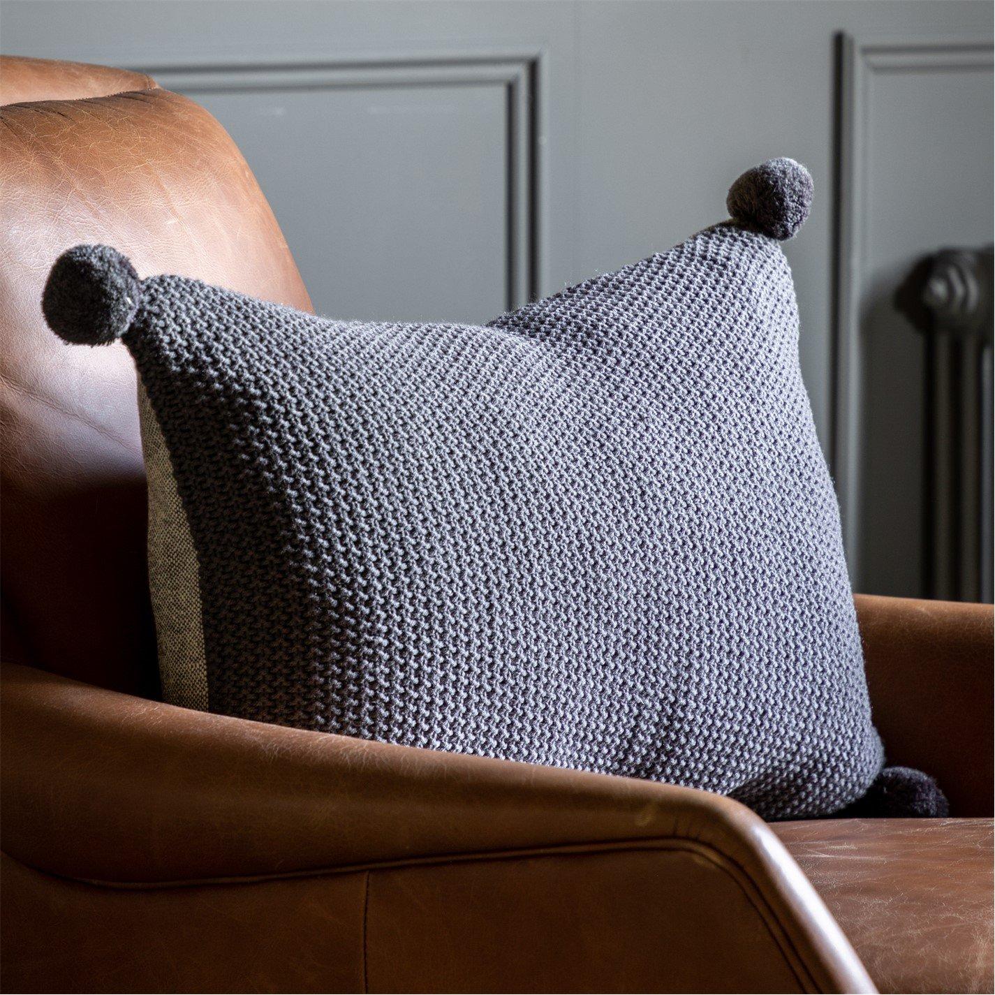 Charcoal - Gallery - Cotton Cushion Cover - 1