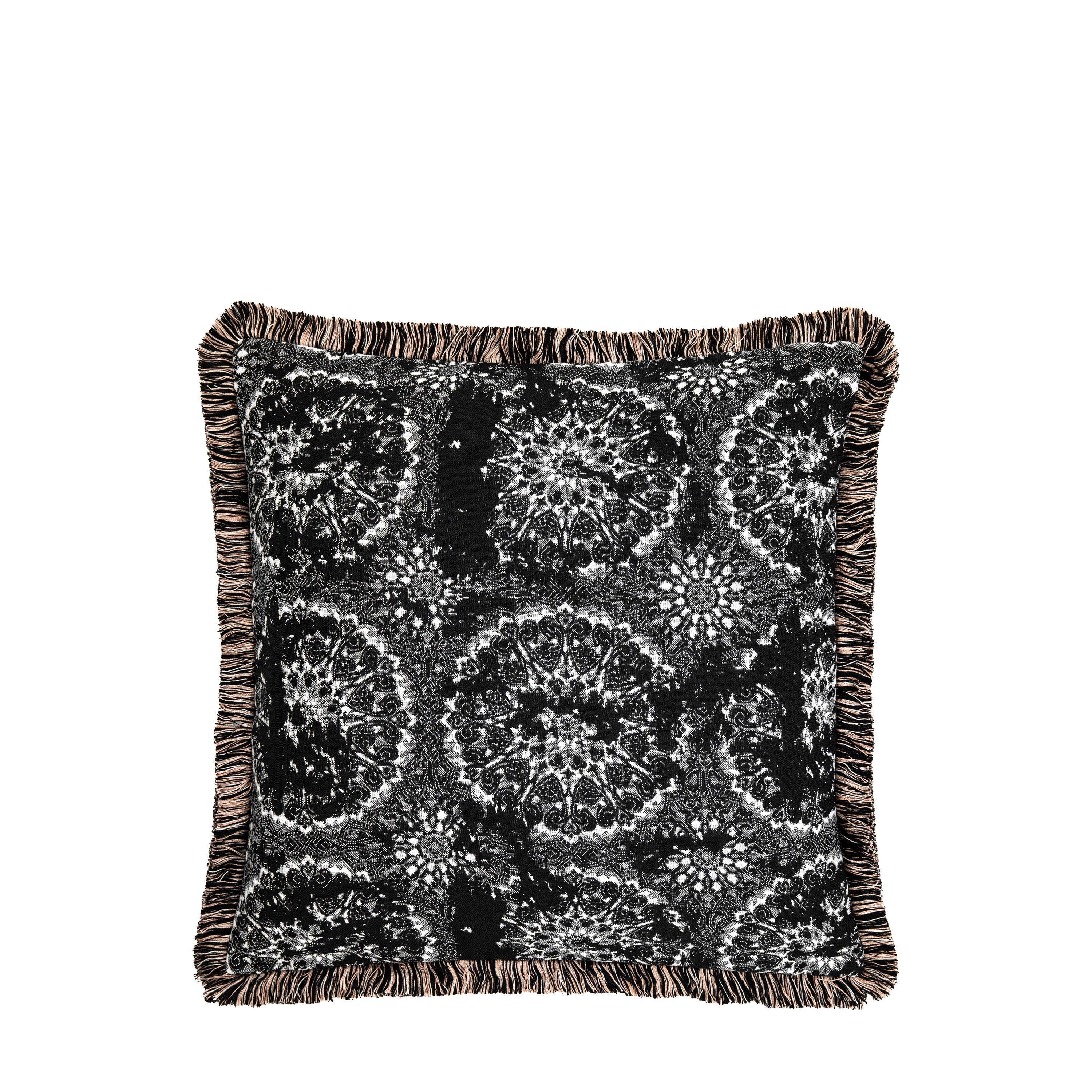 Black - Gallery - Valletta Machine Washable Cushion Cover - 1