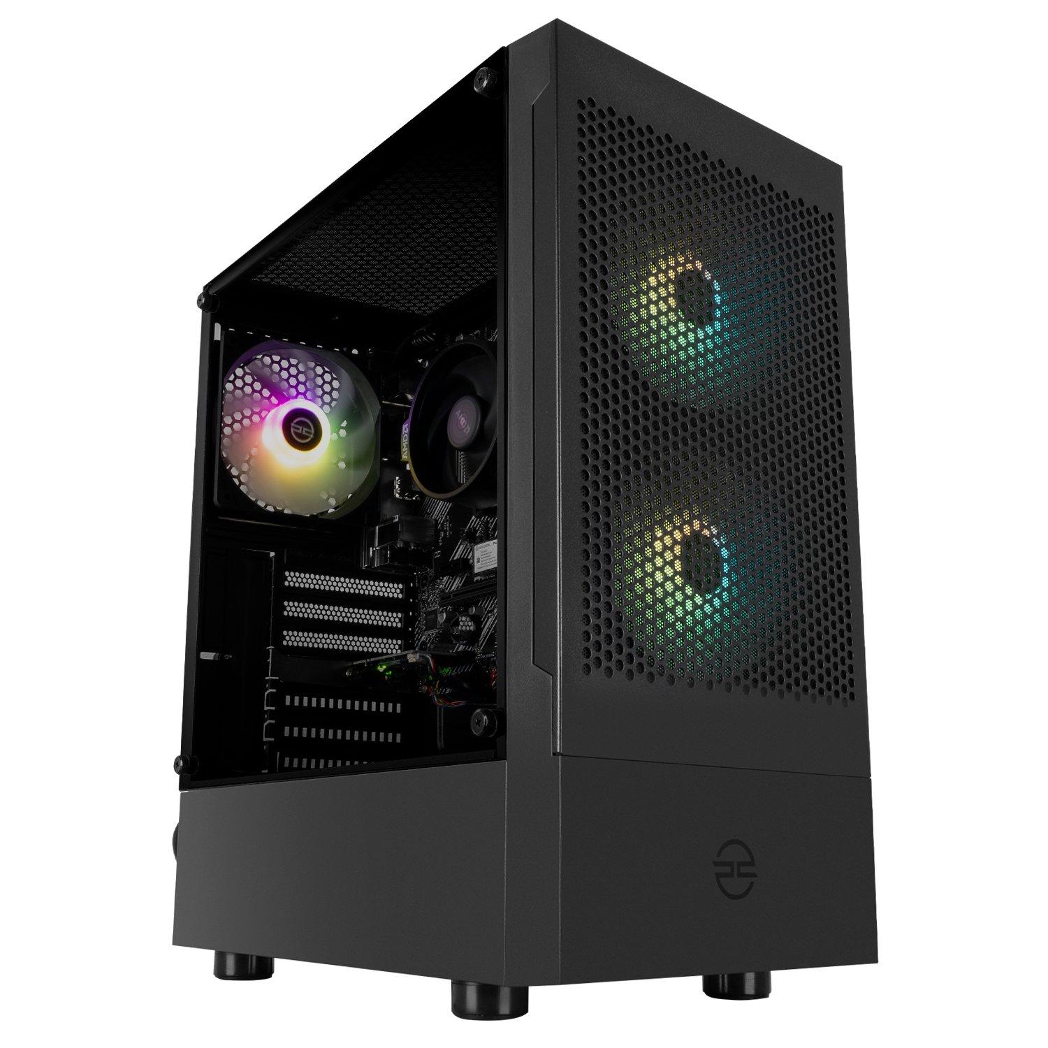 Black - PCSpecialist - Specialist Wraith 140 Gaming PC Bundle - AMD Ryzen 5 - 3