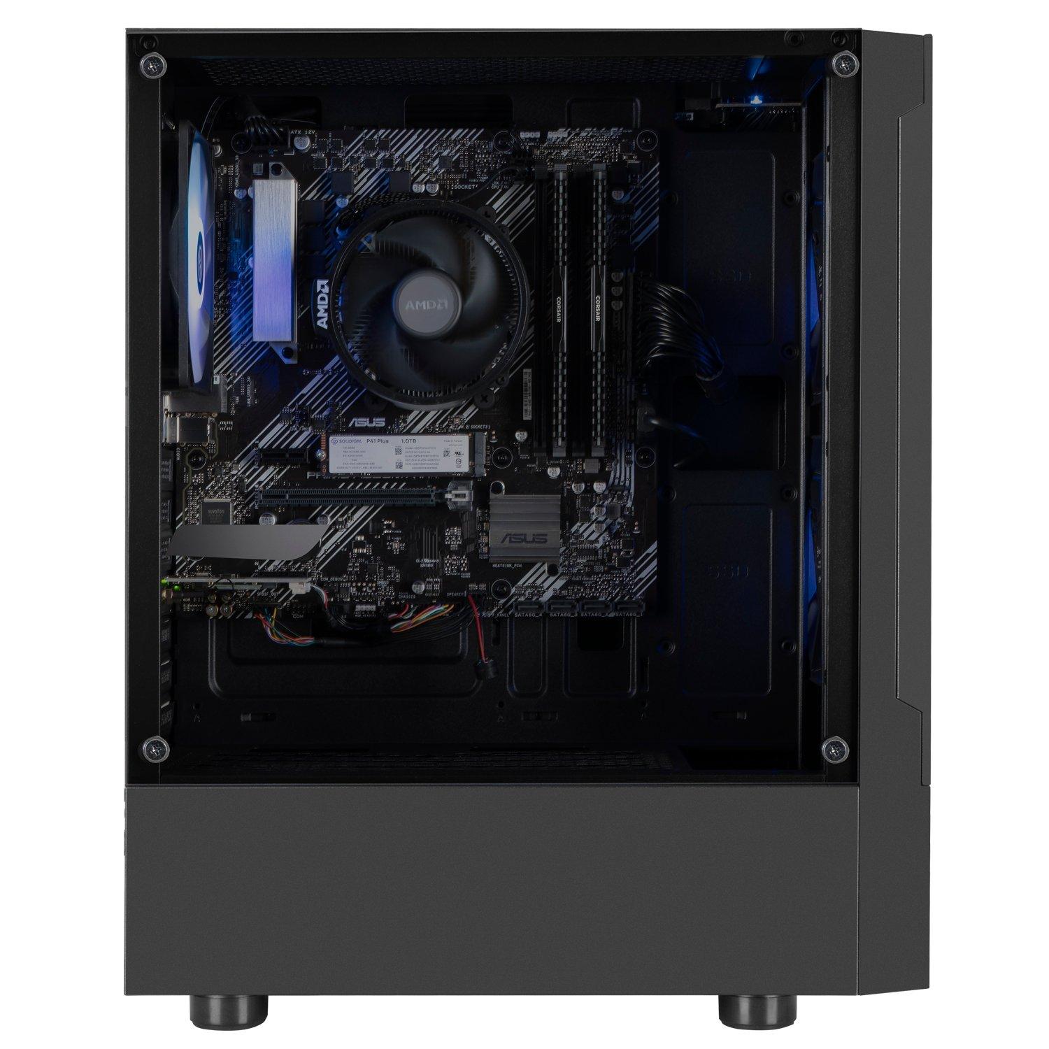 Black - PCSpecialist - Specialist Wraith 140 Gaming PC Bundle - AMD Ryzen 5 - 4