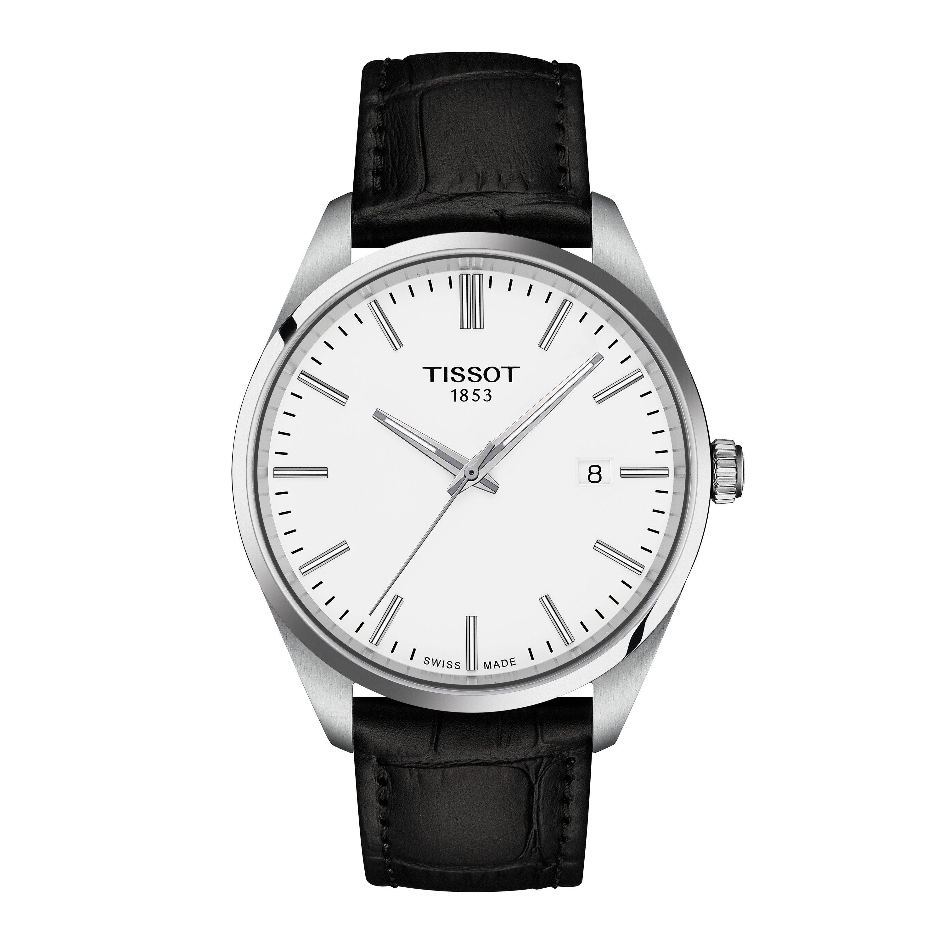 White/Black - Tissot - Men's Quartz Auto Analogue Watch - 1