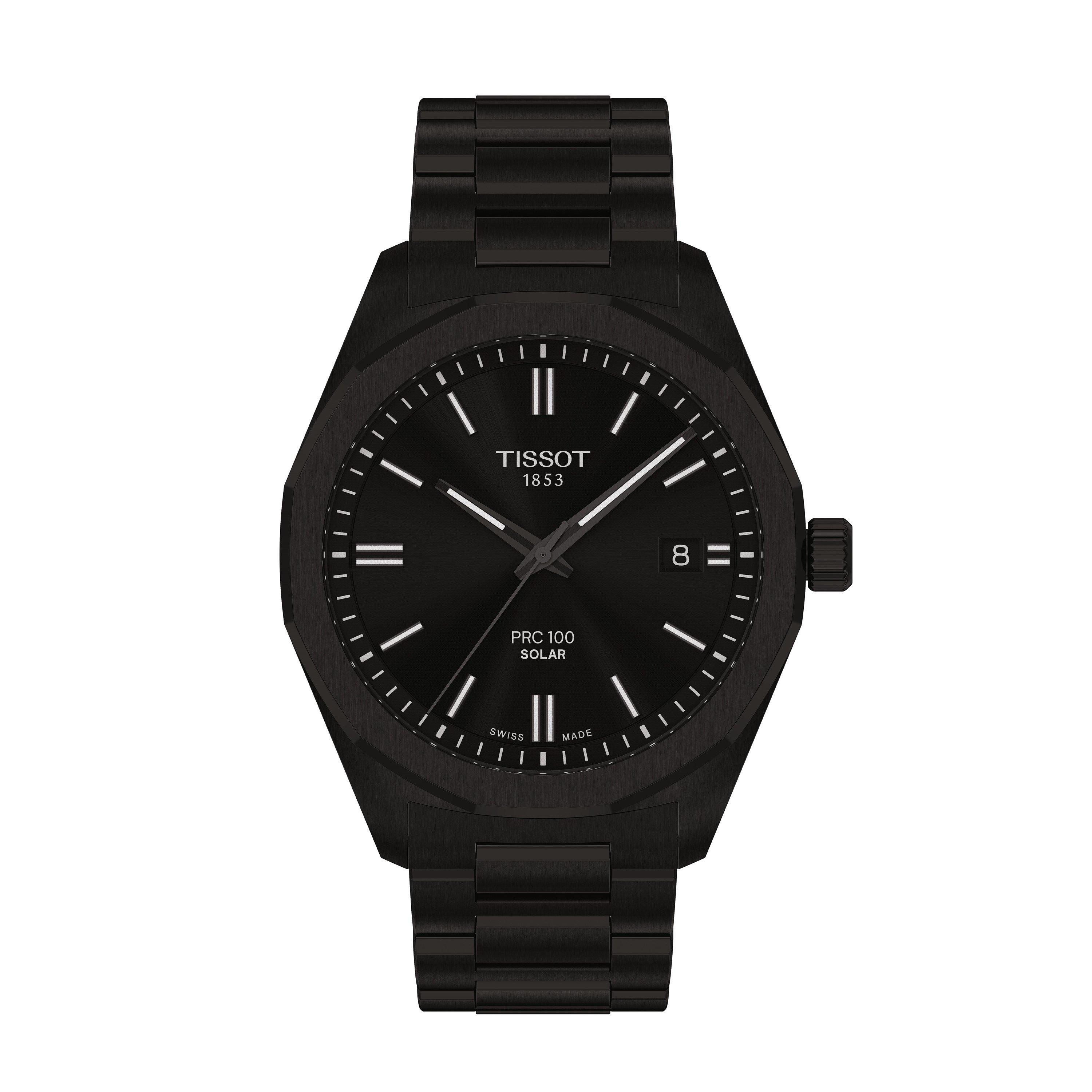 Black - Tissot - Men's PRC100 Automatic Analogue Watch - 1