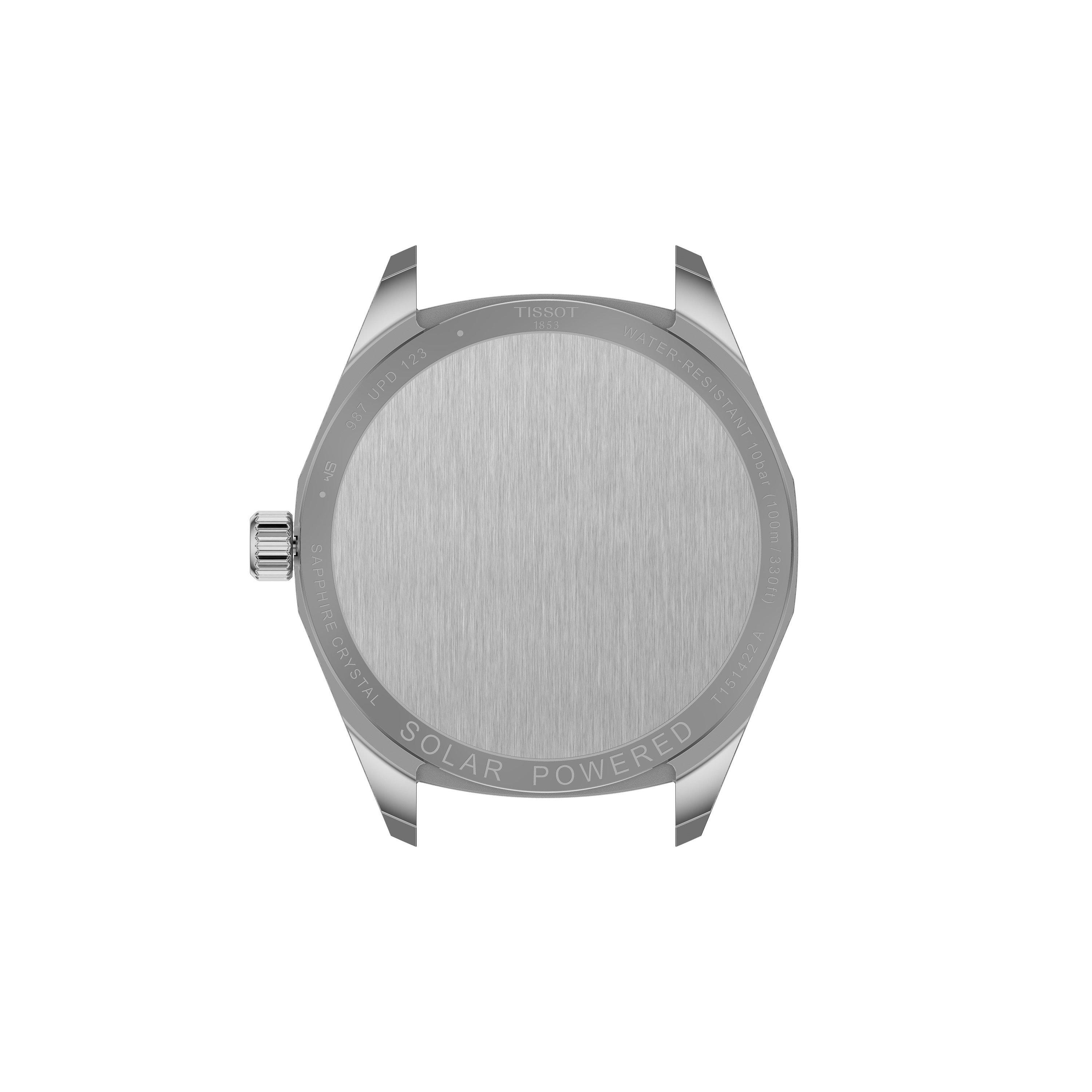 Blue/Steel - Tissot - Men's PRC100 Automatic Analogue Watch - 2