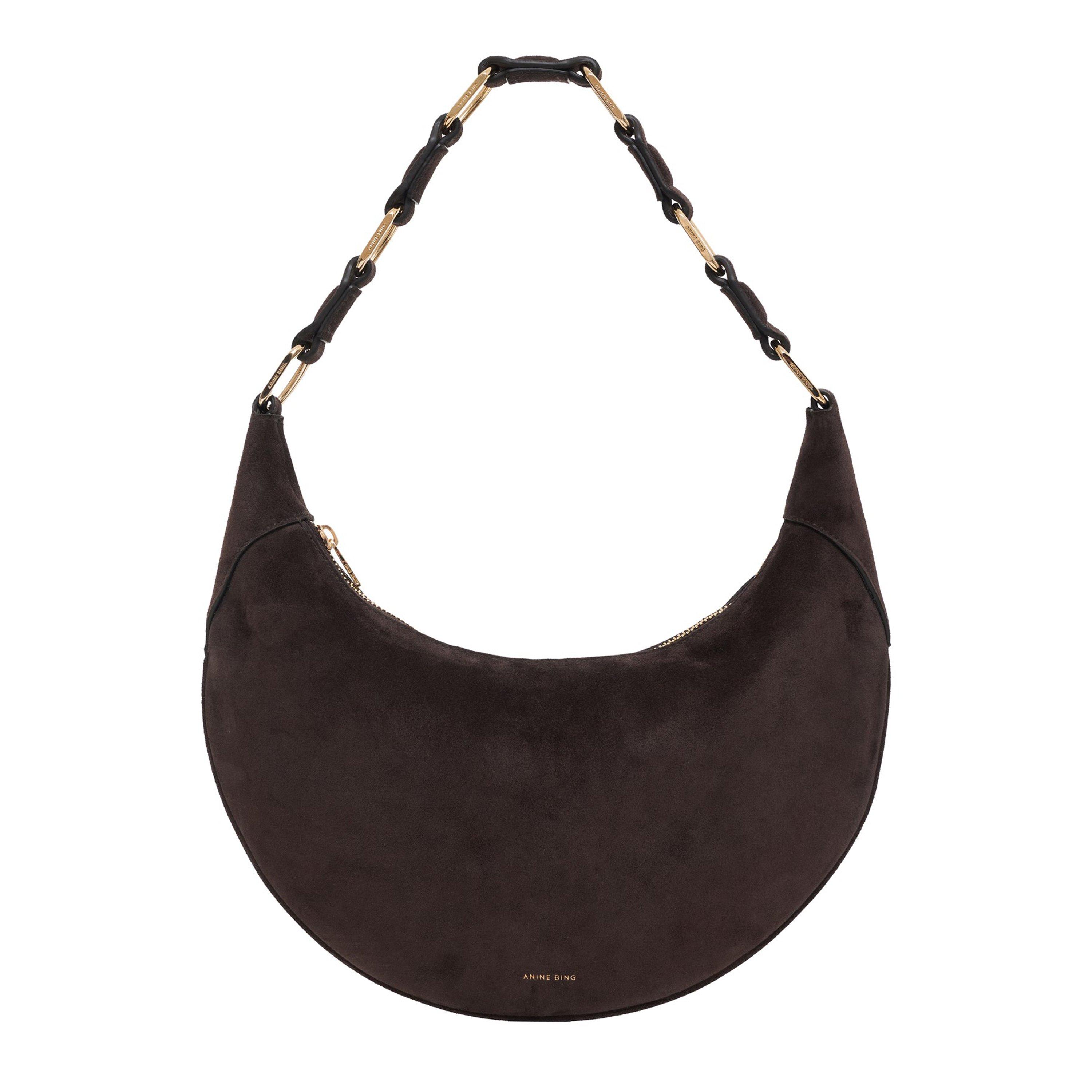 Dark Brown - Anine Bing - Womens Kate Hobo Bag - 1