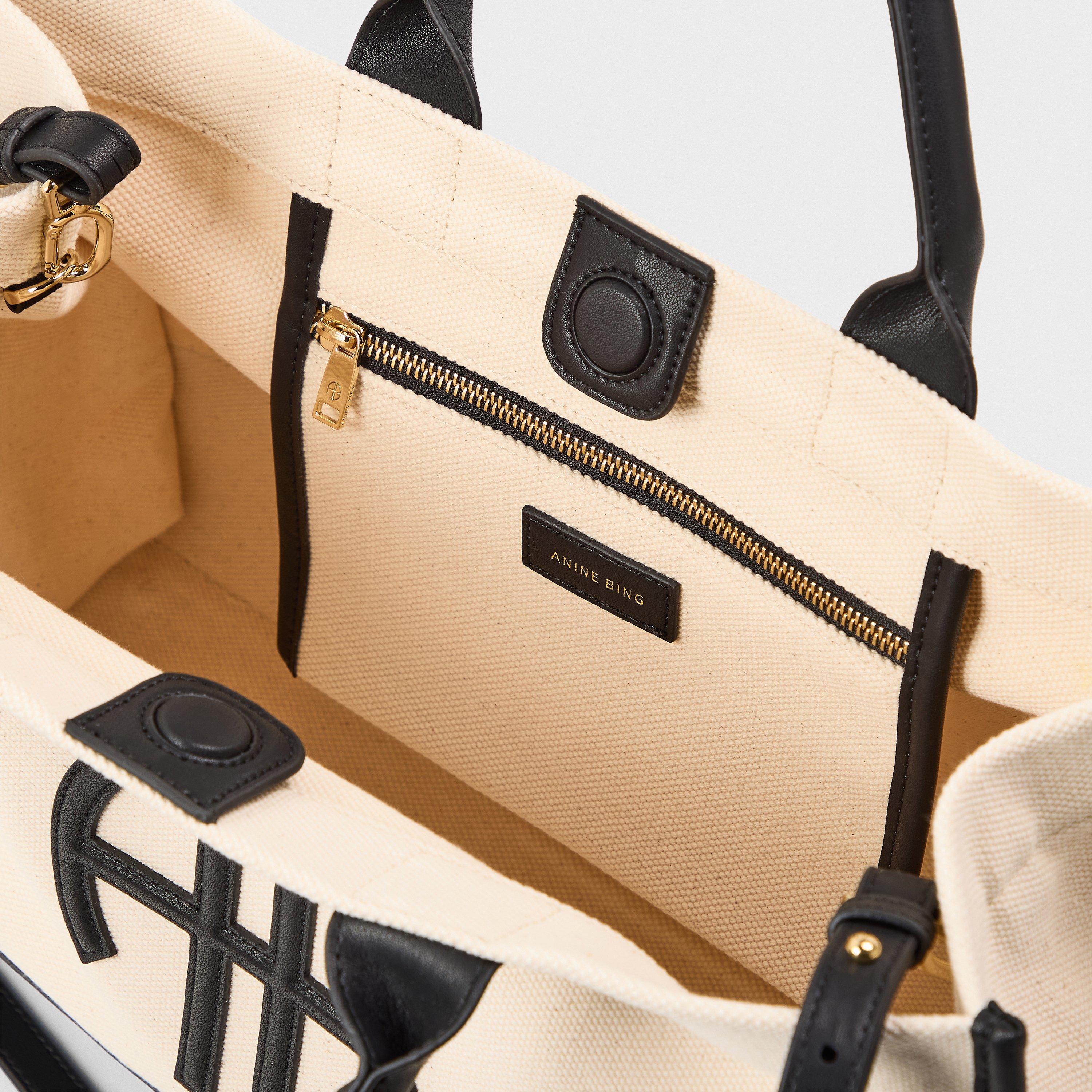 Natural Canvas - Anine Bing - Womens Medium Lara Tote - 5