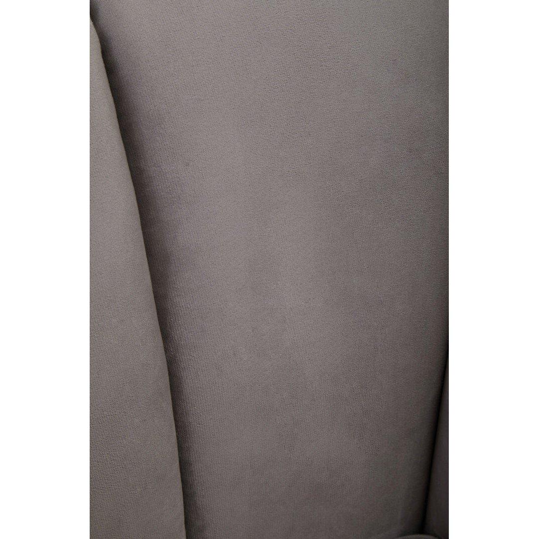 Grey - Interiors by Premier - Hansa Grey Velvet Chair - 3