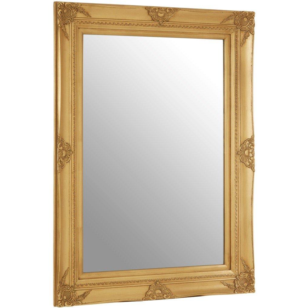 Gold - Interiors by Premier - Brussels Baroque Rectangular Gold Finish Wall Mirr - 1