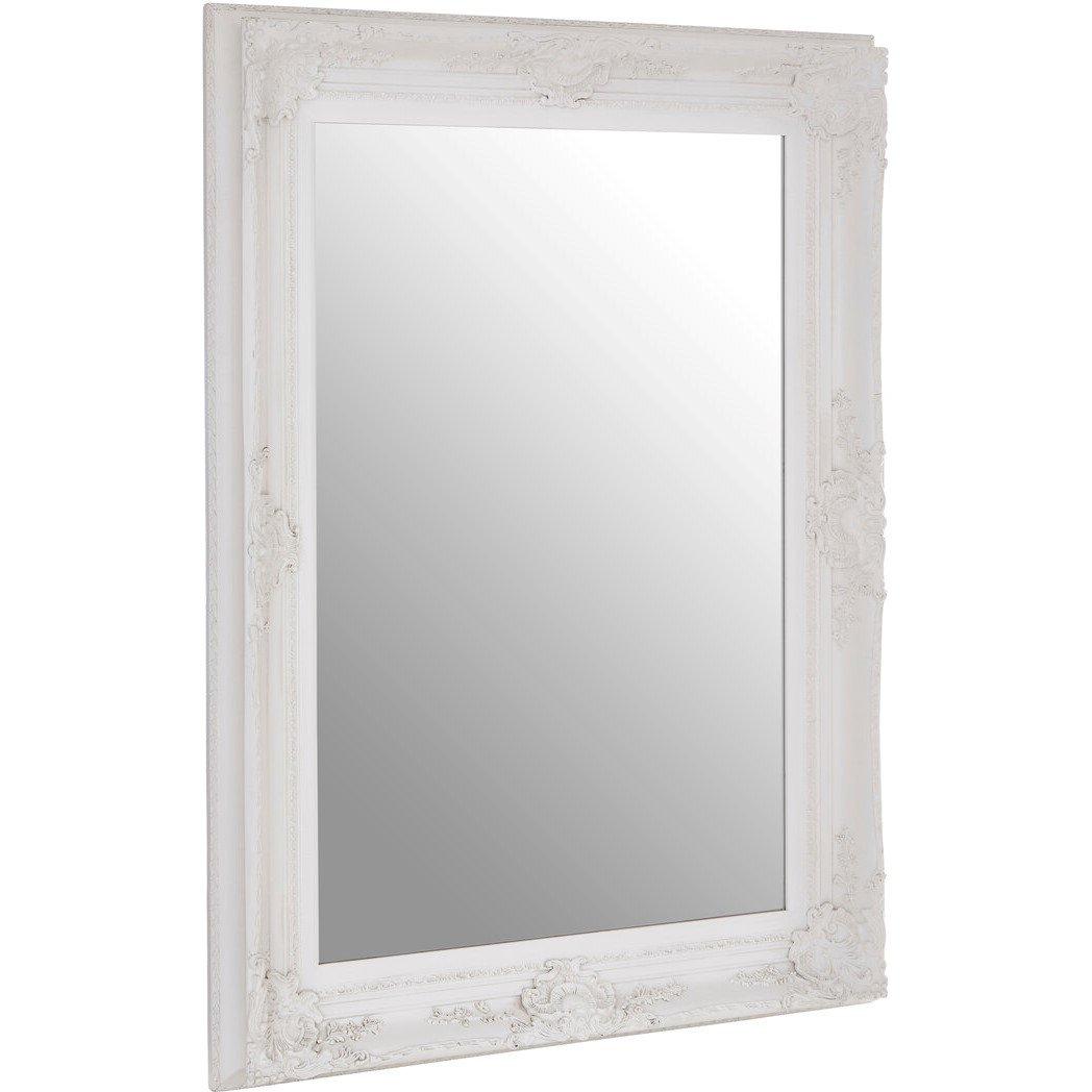 White - Interiors by Premier - Brussels Baroque Rectangular Antique White Wall Mi - 2