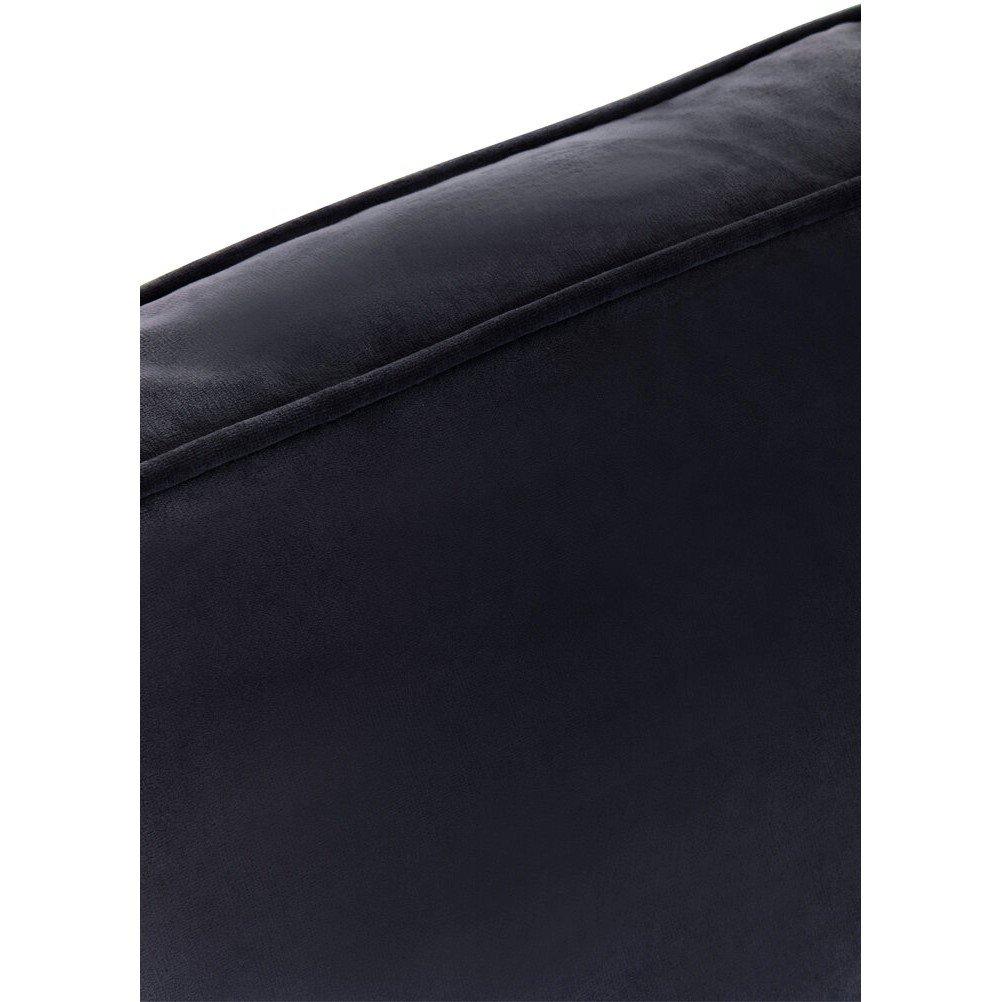 Black - Fifty Five South - Ralph Three Seat Black Velvet Right Chaise Sofa - 5