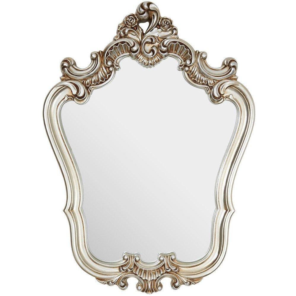 Interiors By Premier  Adelere Champagne Finish Rose Crest Wall Mirror - Gold