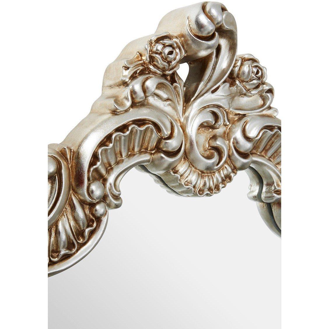 Gold - Interiors by Premier - Adelere Champagne Finish Rose Crest Wall Mirror - 2