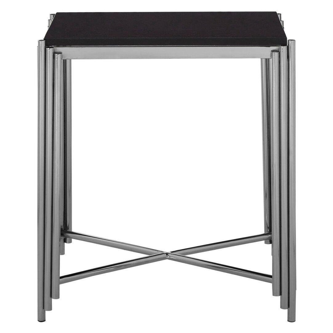 Fifty Five South  Clarice Side Table. - Silver