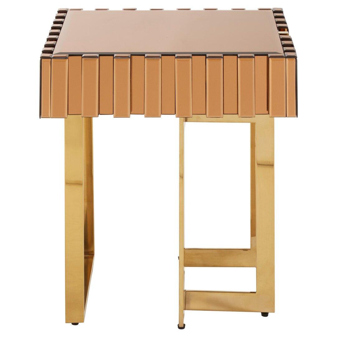 Interiors By Premier  Rivoli Side Table - Gold