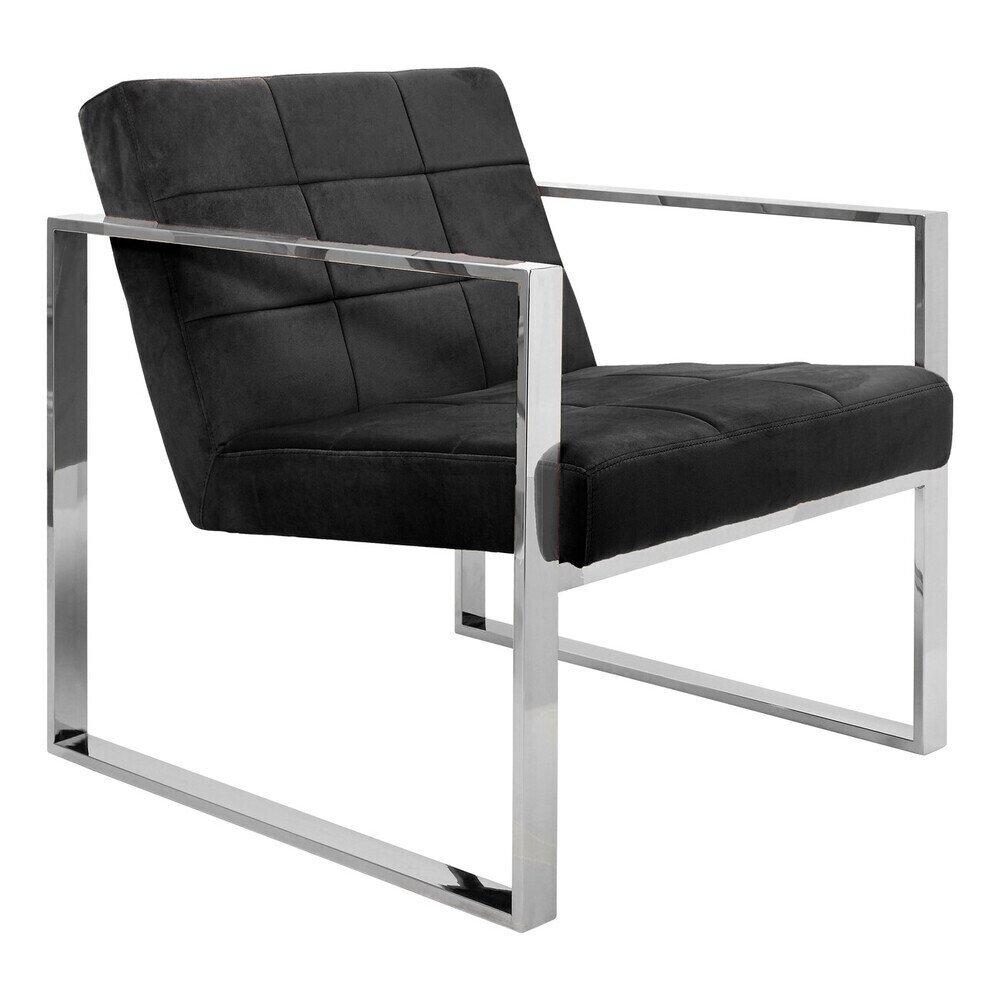 Black - Fifty Five South - Vogue Black Velvet Lounge Chair - 3