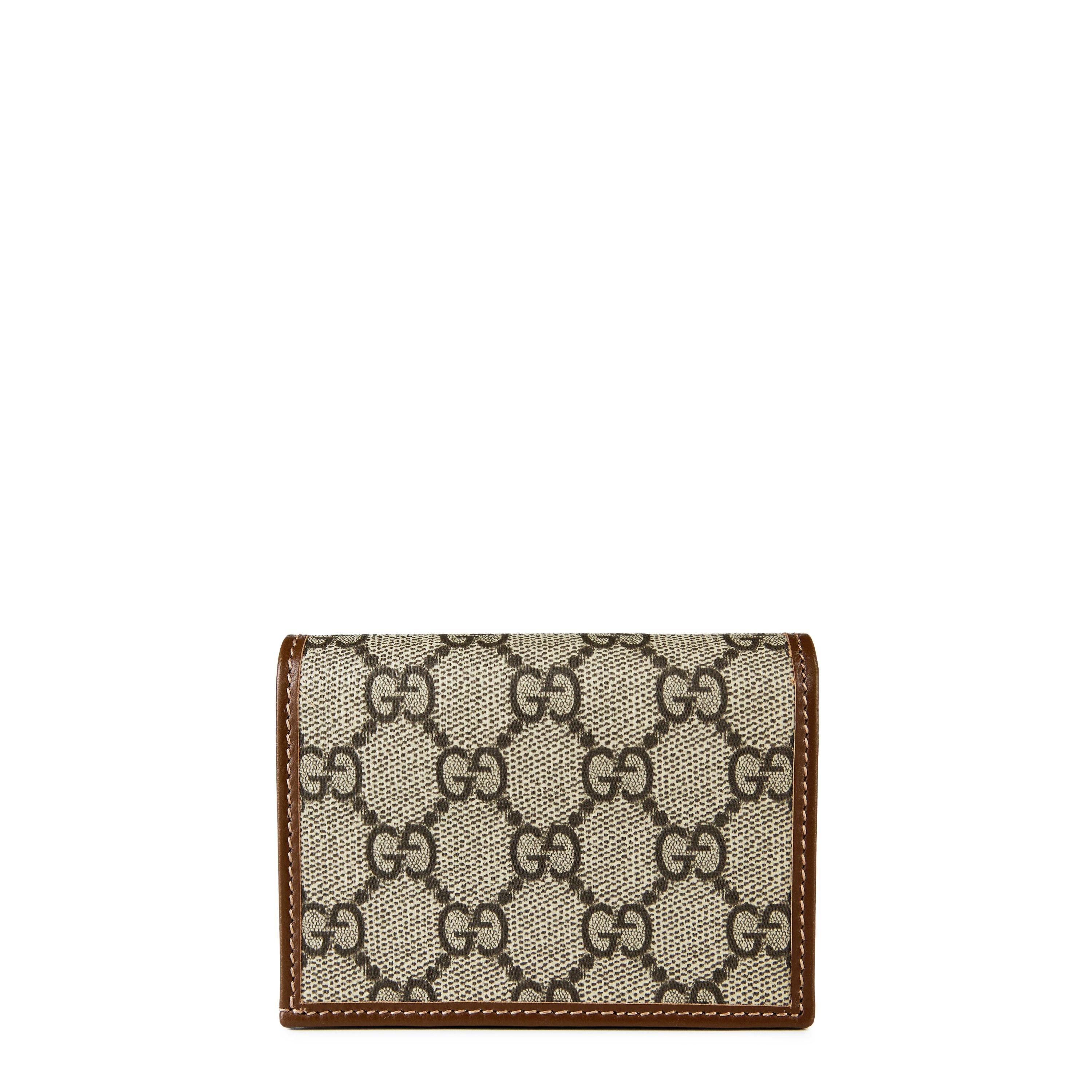 Beige/Brown - Gucci - Canvas Horsebit 1955 Wallet - 6