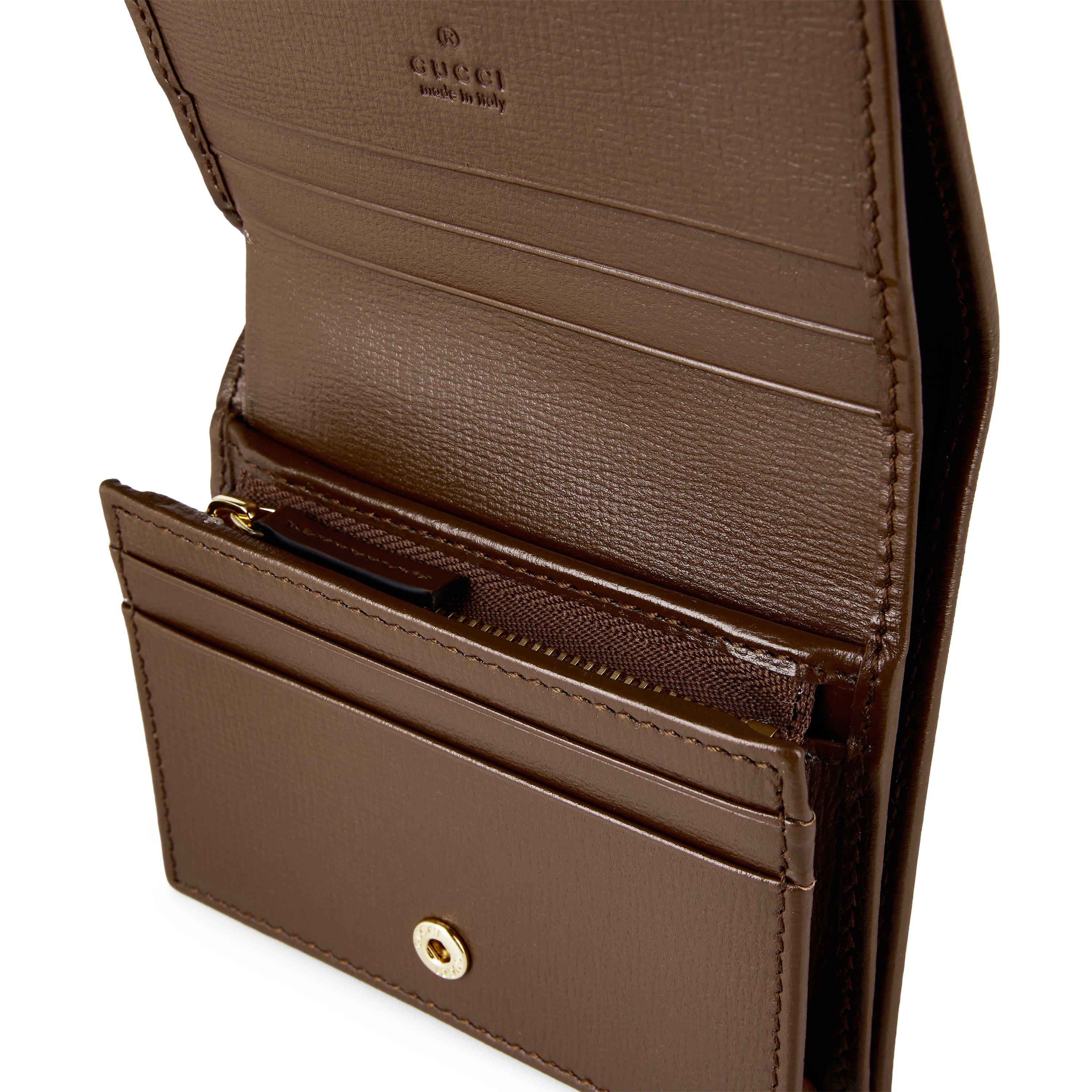 Beige/Brown - Gucci - Canvas Horsebit 1955 Wallet - 7