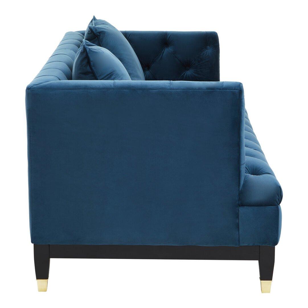 Blue - Fifty Five South - Sefira 2 Seat Navy Fabric Sofa - 3