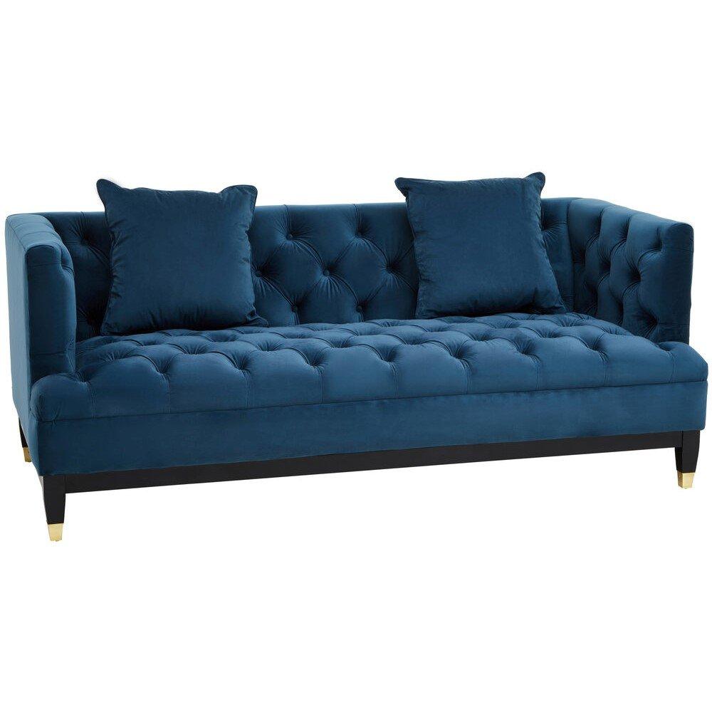 Blue - Fifty Five South - Sefira 2 Seat Navy Fabric Sofa - 4
