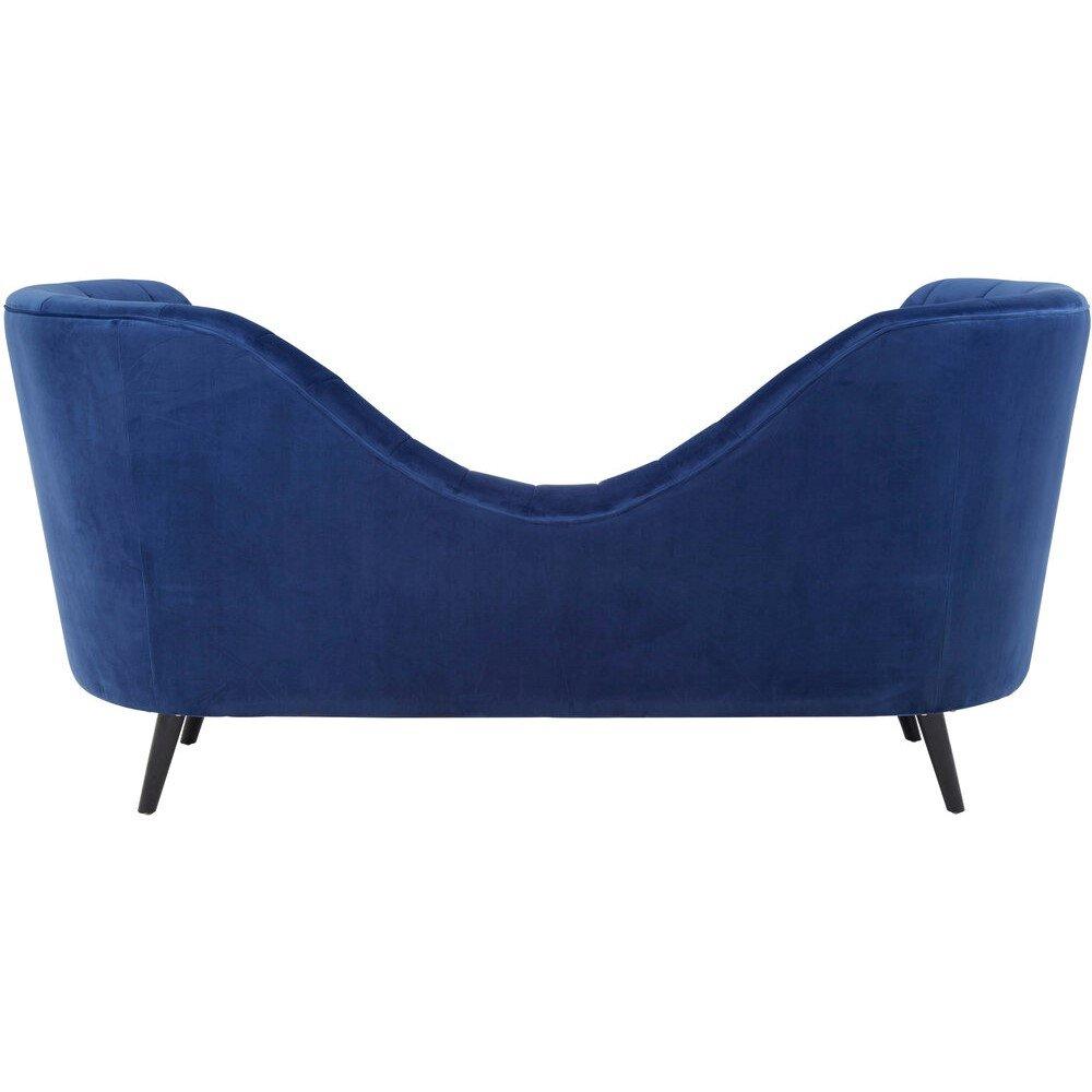 Blue - Fifty Five South - Malena Midnight Velvet Chaise - 2