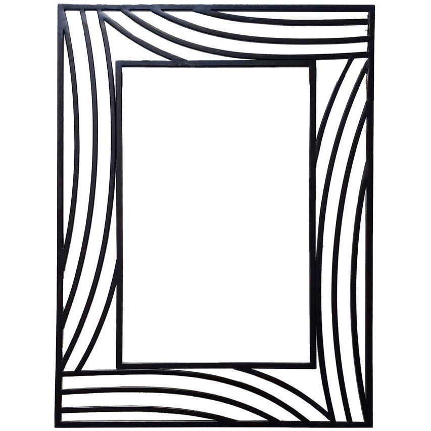 Fifty Five South  Logan Wall Mirror - Black