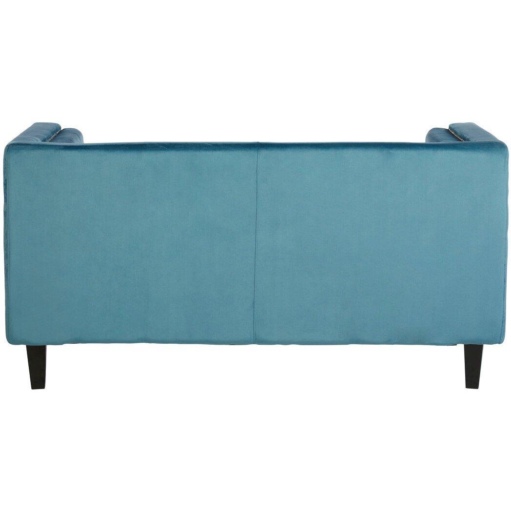 Blue - Interiors by Premier - Felisa Two Seat Blue Velvet Sofa - 2