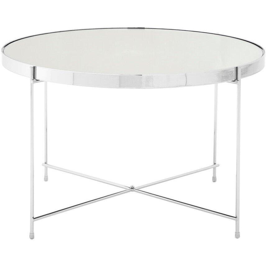 Silver - Interiors by Premier - Allure Large Silver Mirror Side Table - 2