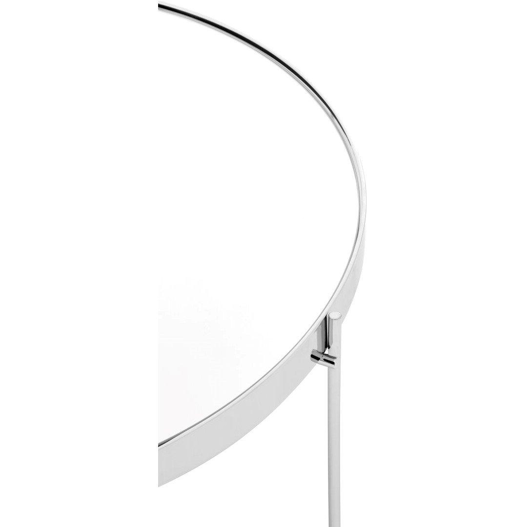 Silver - Interiors by Premier - Allure Large Silver Mirror Side Table - 3