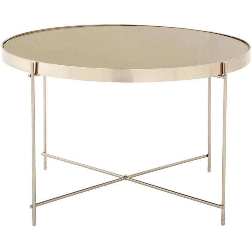 Silver - Interiors by Premier - Allure Large Grey Mirror Round  Side Table - 2