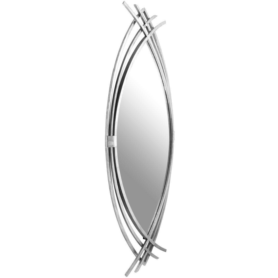 Silver - Interiors by Premier - Farran Oval Wall Mirror - 2