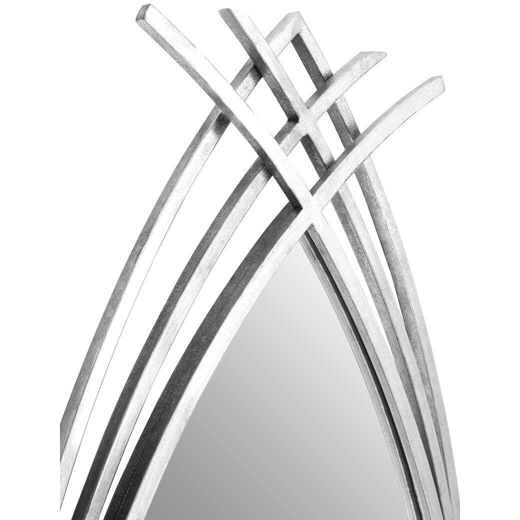 Silver - Interiors by Premier - Farran Oval Wall Mirror - 5