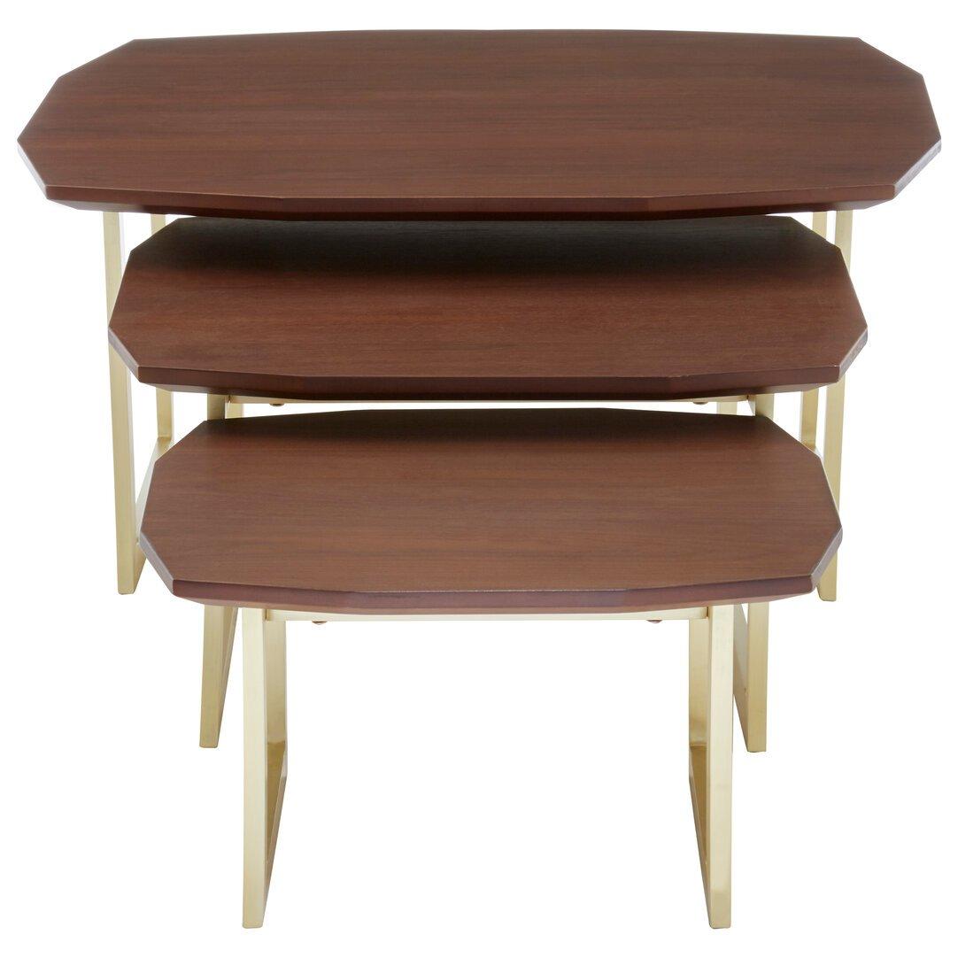 Fifty Five South  Villi 3 Nesting Tables - Brown