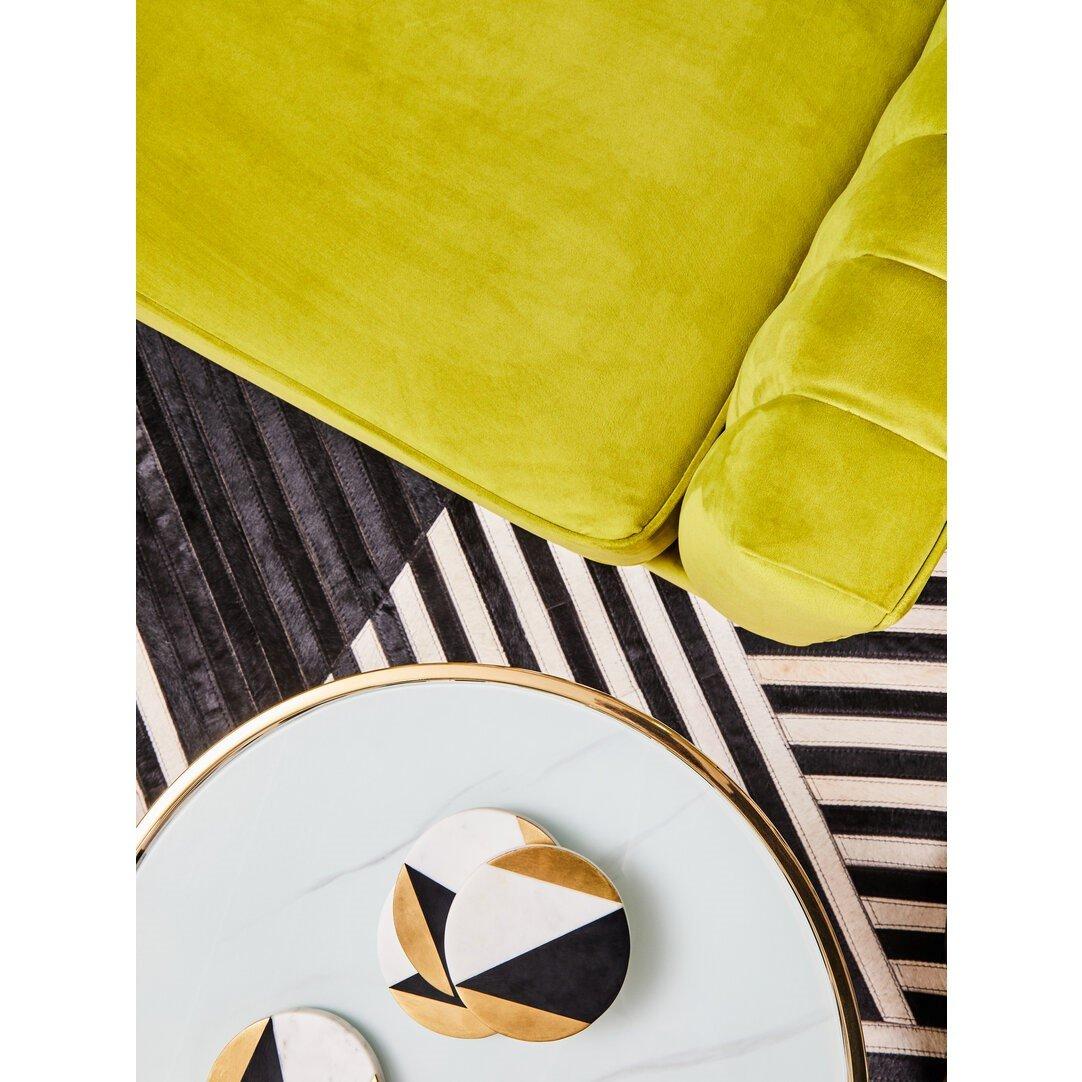 Green - Fifty Five South - Brasa 3 Seat Green Velvet Sofa - 2