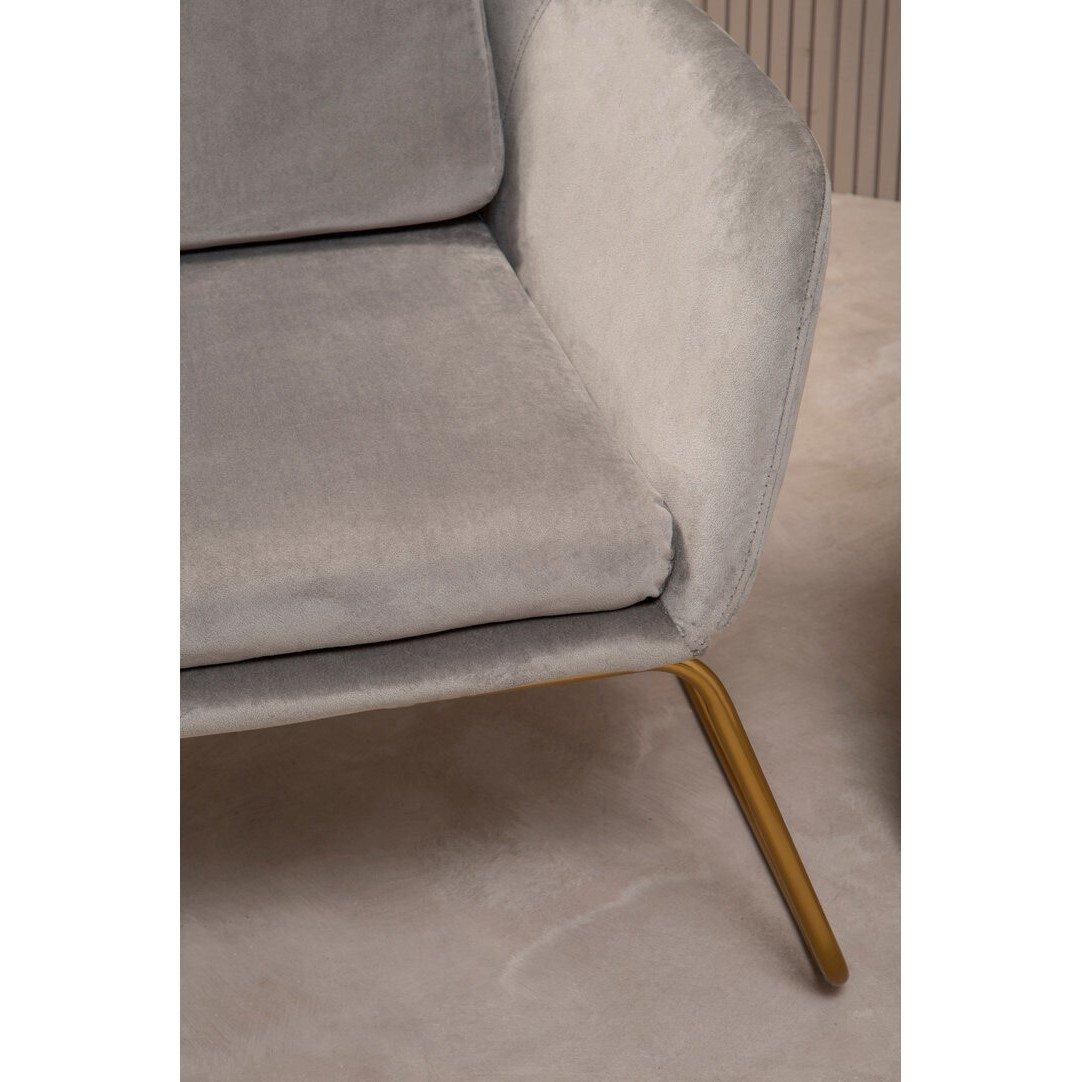 Grey - Interiors by Premier - Stockholm Grey Velvet Armchair - 4