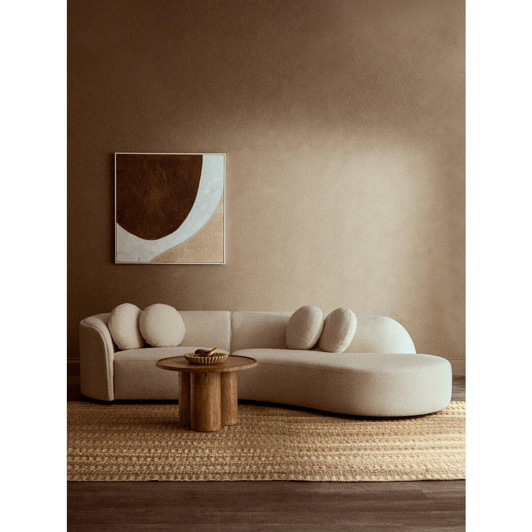Brown - Fifty Five South - Astratto Brown and Natural Textured Wall Art - 2