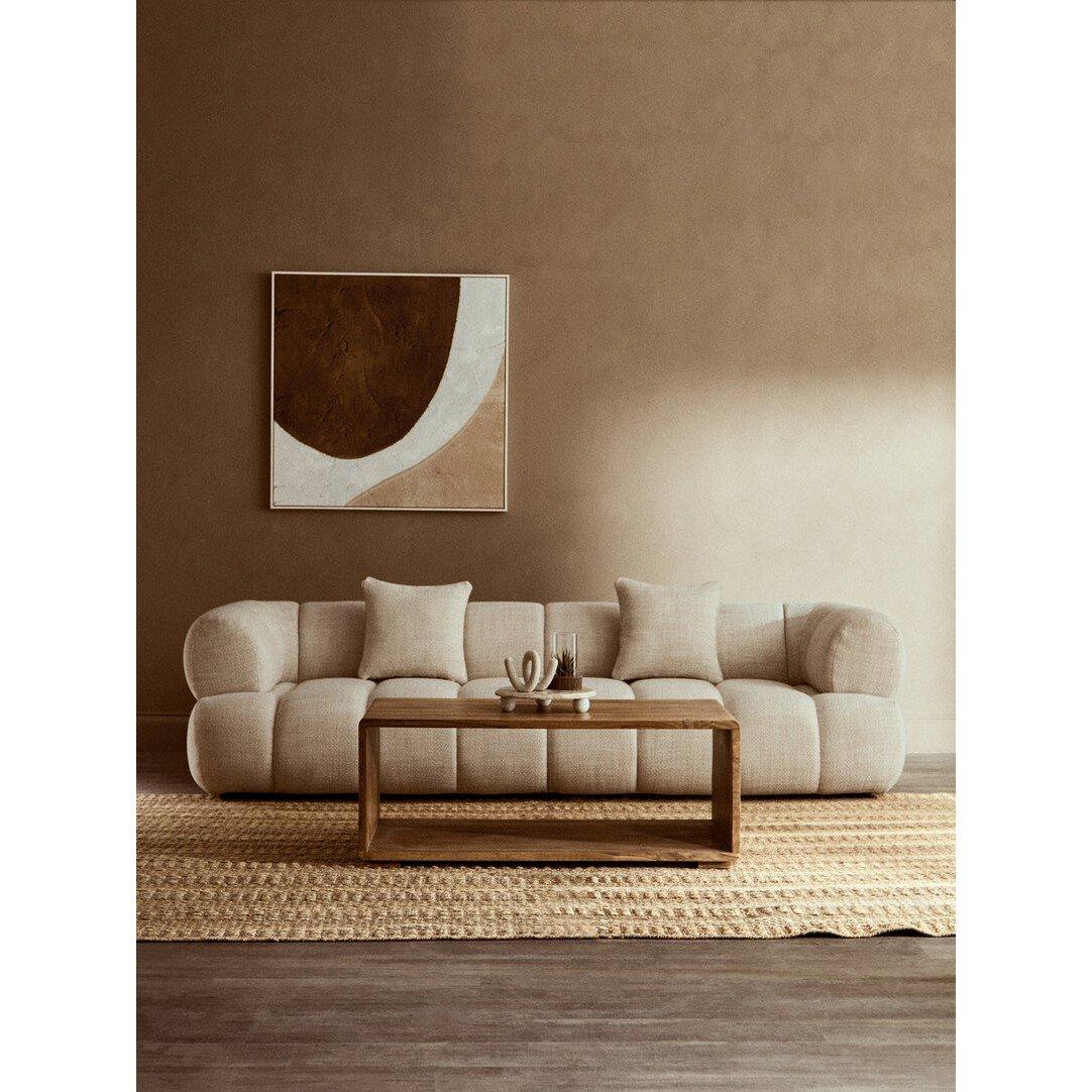 Brown - Fifty Five South - Astratto Brown and Natural Textured Wall Art - 3
