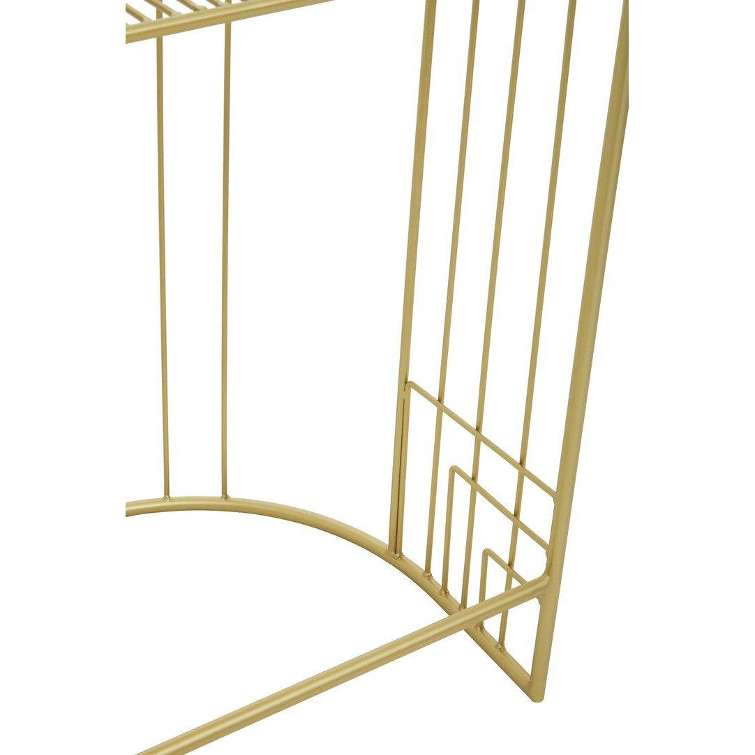 Gold - Interiors by Premier - Rabia Gold Finish Bar Chair - 3