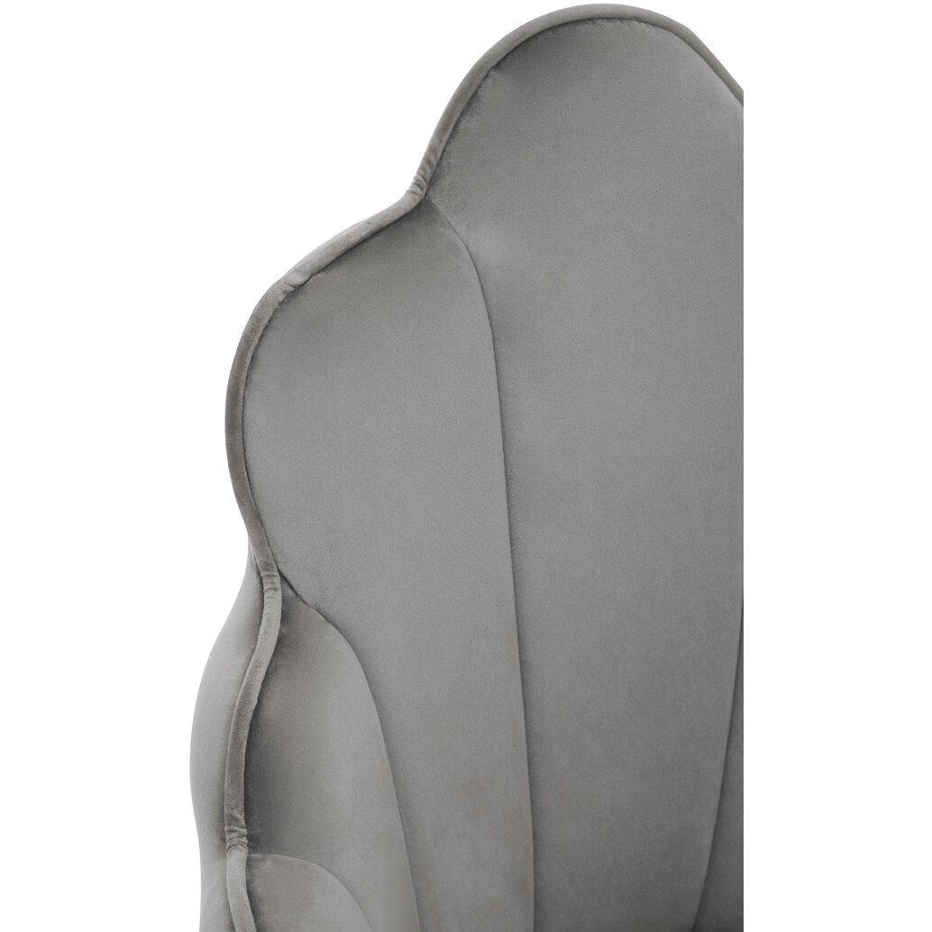 Grey - Interiors by Premier - Tian Grey Velvet Dining Chair - 3