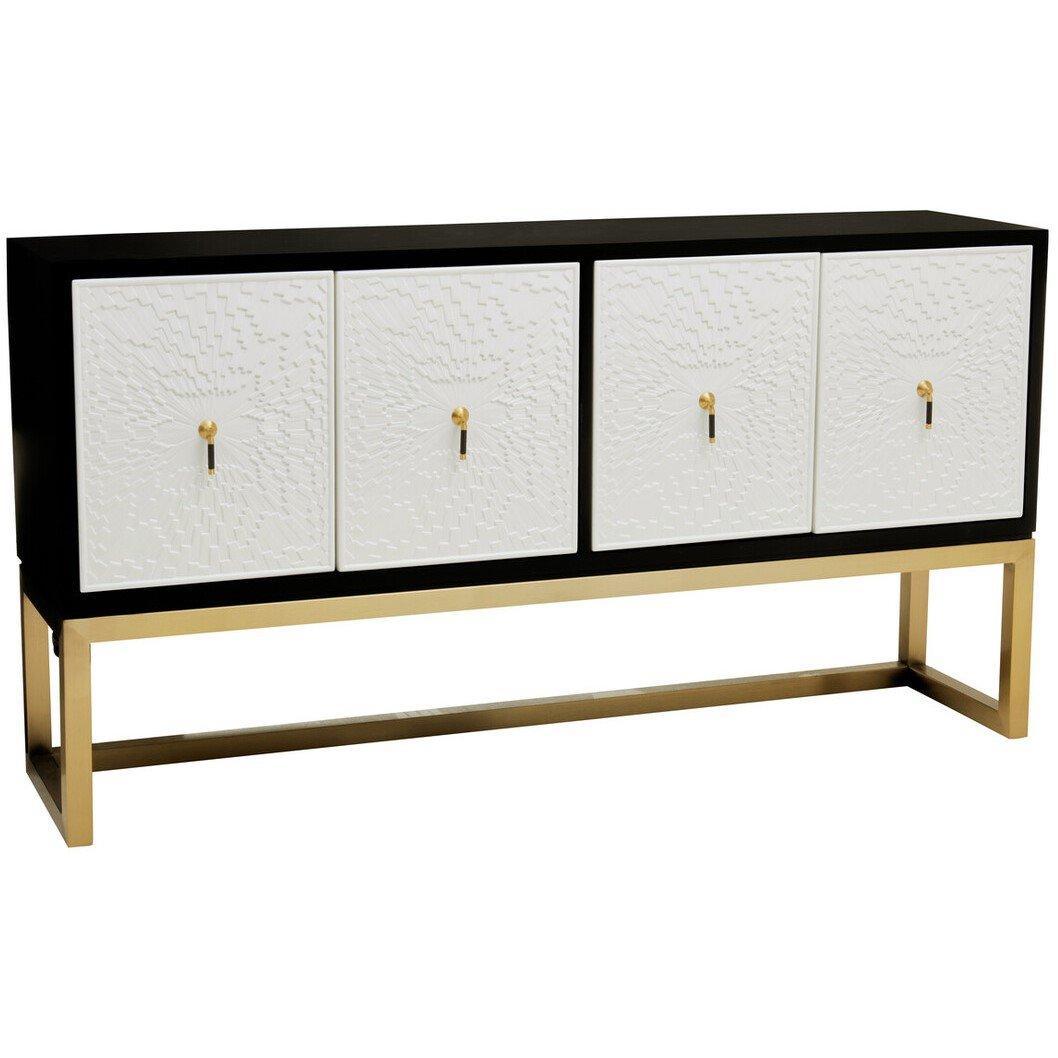 White - Fifty Five South - Dumas Four Door Sideboard - 2