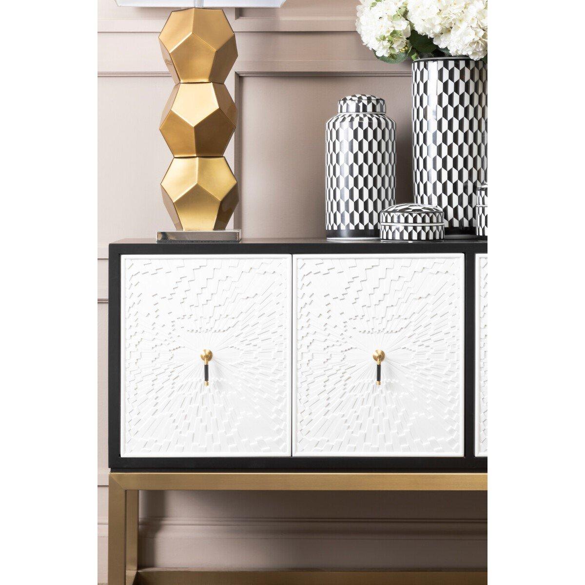 White - Fifty Five South - Dumas Four Door Sideboard - 6