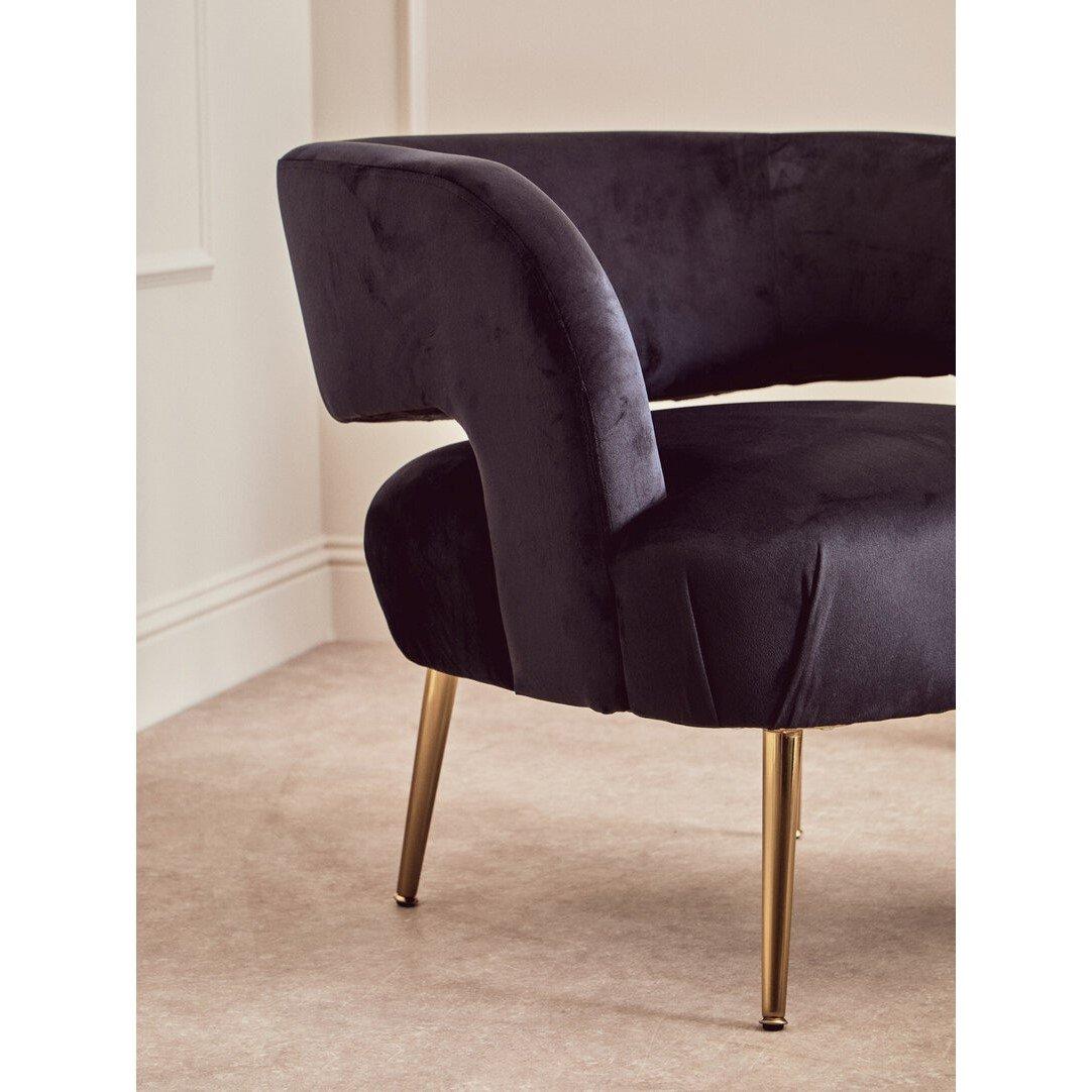 Black - Interiors by Premier - Larissa Black Chair - 2