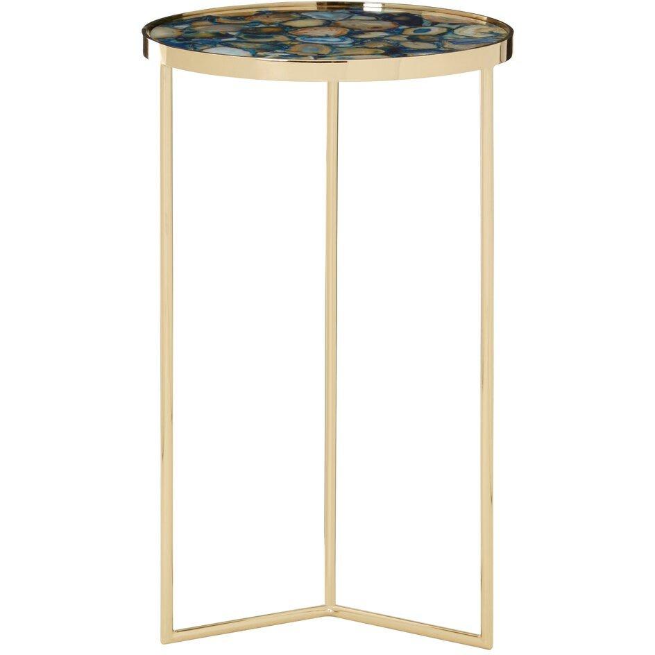 Gold - Fifty Five South - Vita Blue Agate Table - 4
